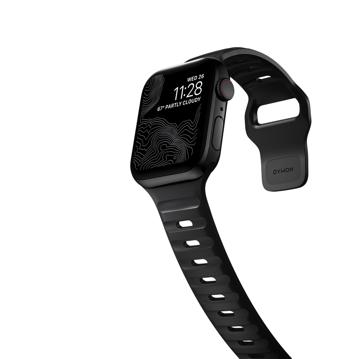 Nomad Waterproof Sport Band for Apple Watch 42mm / 41mm / 40mm - Black