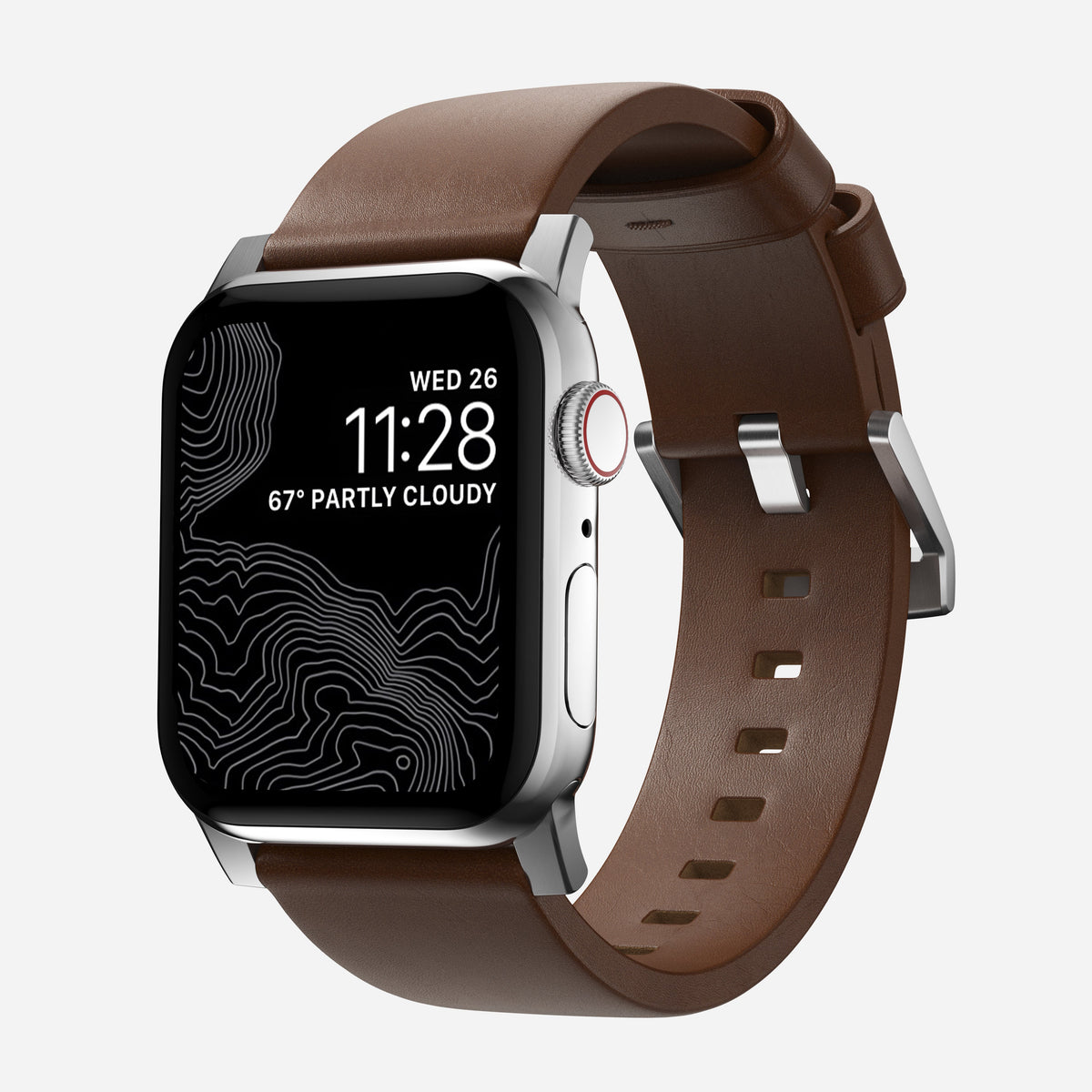 Nomad Modern Leather Band for Apple Watch Ultra 3 / 2 / 1 - 49mm - Brown
