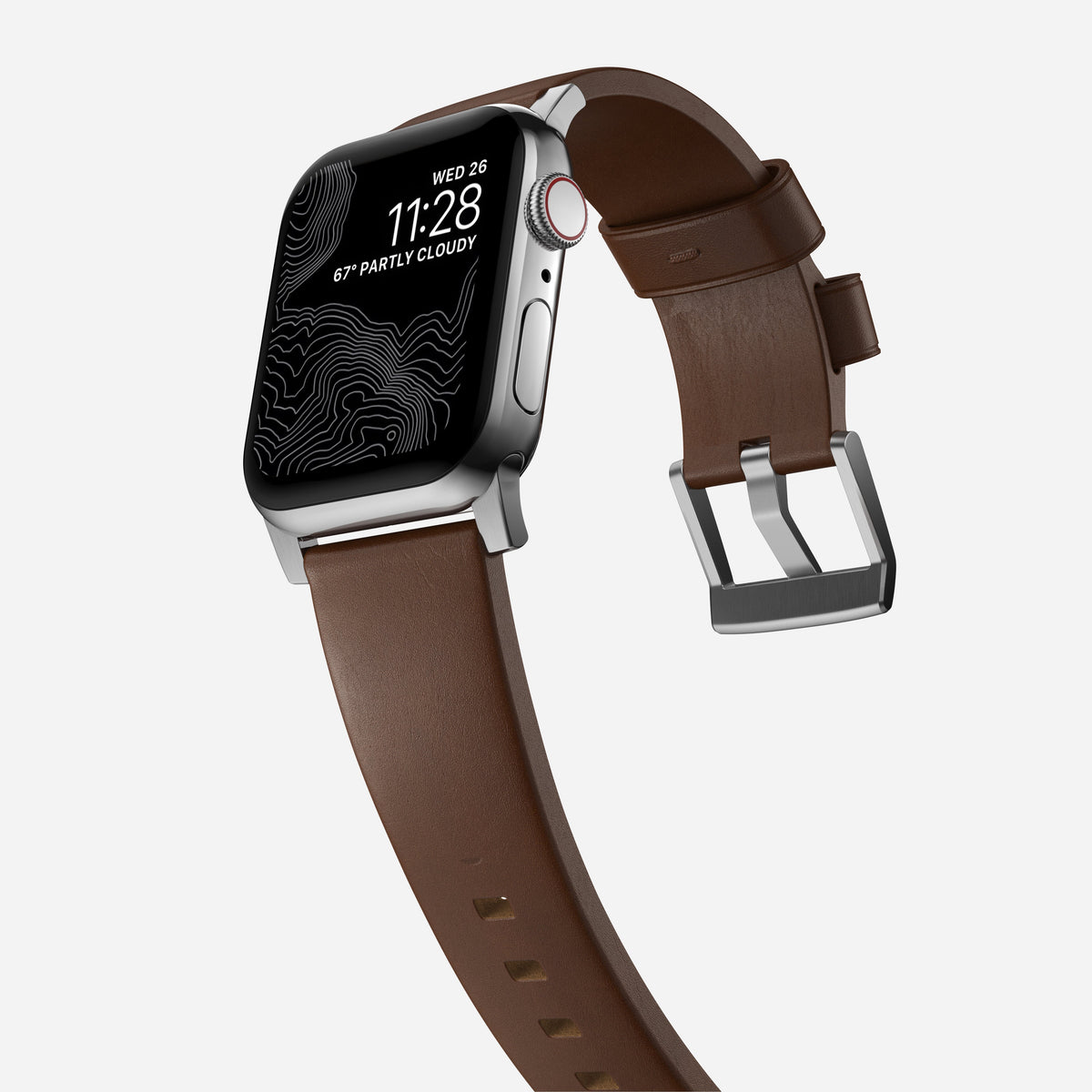 Nomad Modern Leather Band for Apple Watch Ultra 3 / 2 / 1 - 49mm - Brown