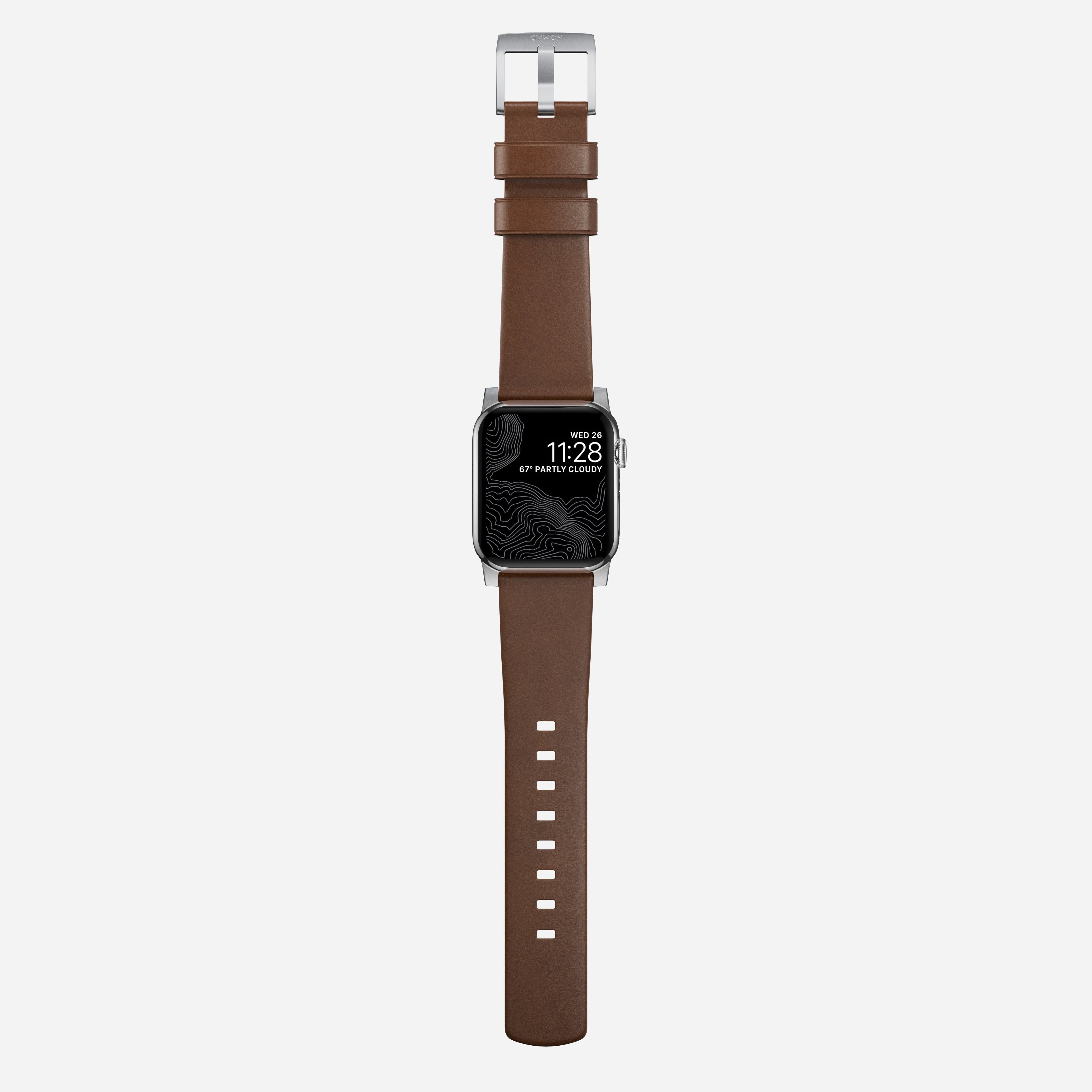 Nomad Modern Leather Band for Apple Watch Ultra 3 / 2 / 1 - 49mm - Brown