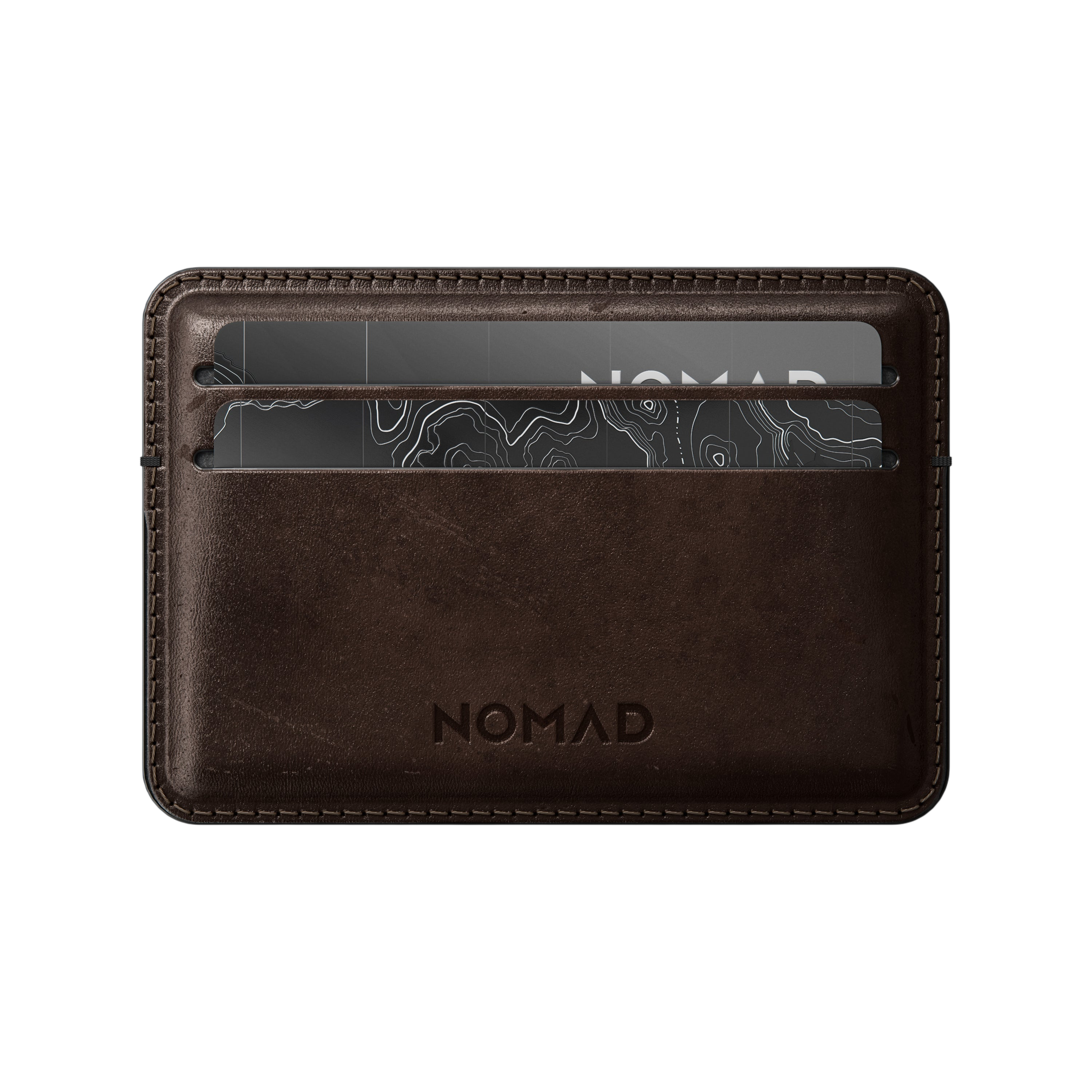 Nomad Card Wallet (Horween Leather) - Rustic Brown