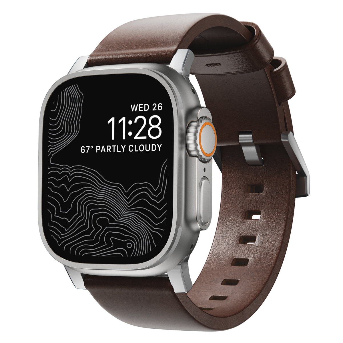 حزام ساعة Nomad Modern Band for Apple Watch 49mm / 46mm / 45mm (Brown