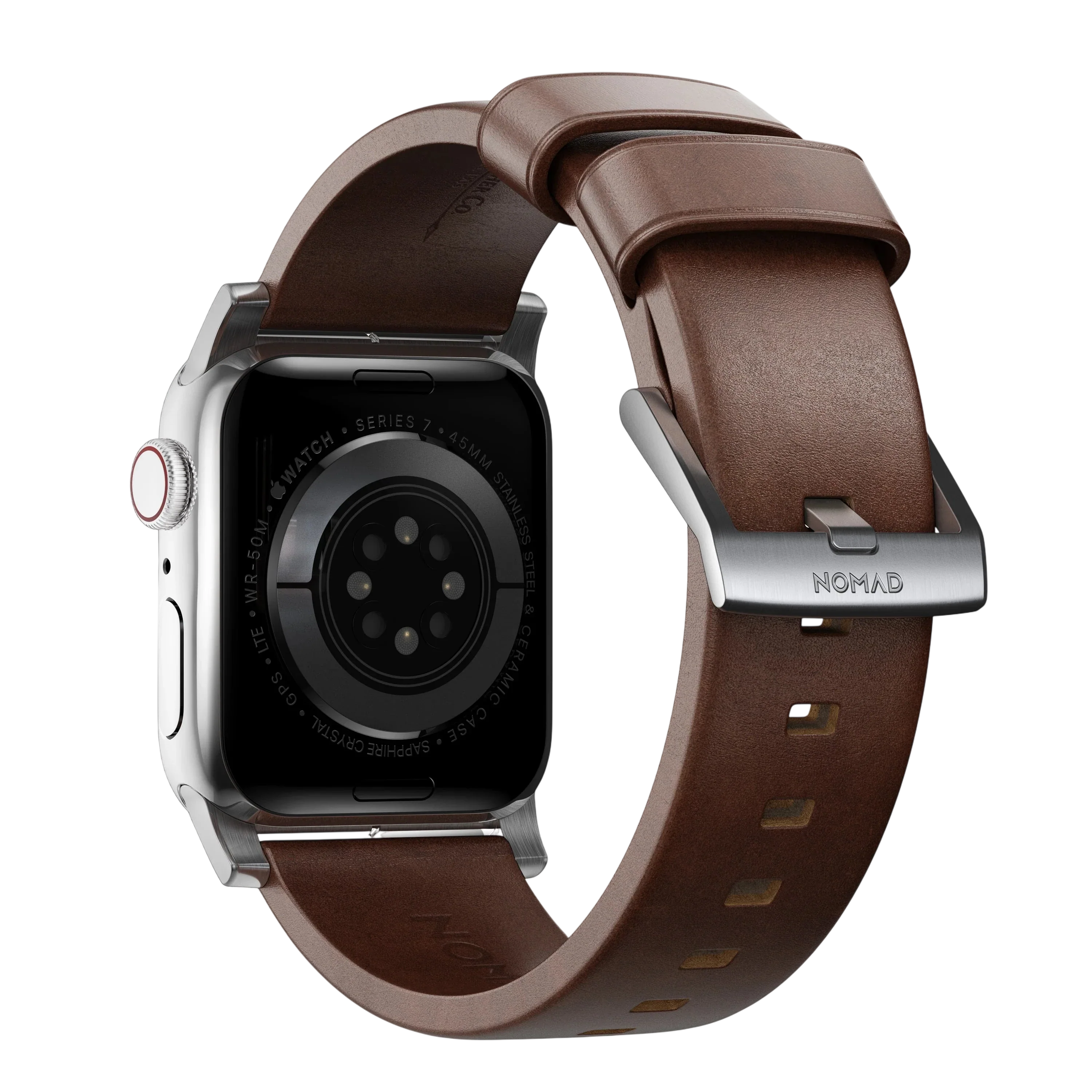Nomad Modern Leather Band for Apple Watch Ultra 3 / 2 / 1 - 49mm - Rustic Brown