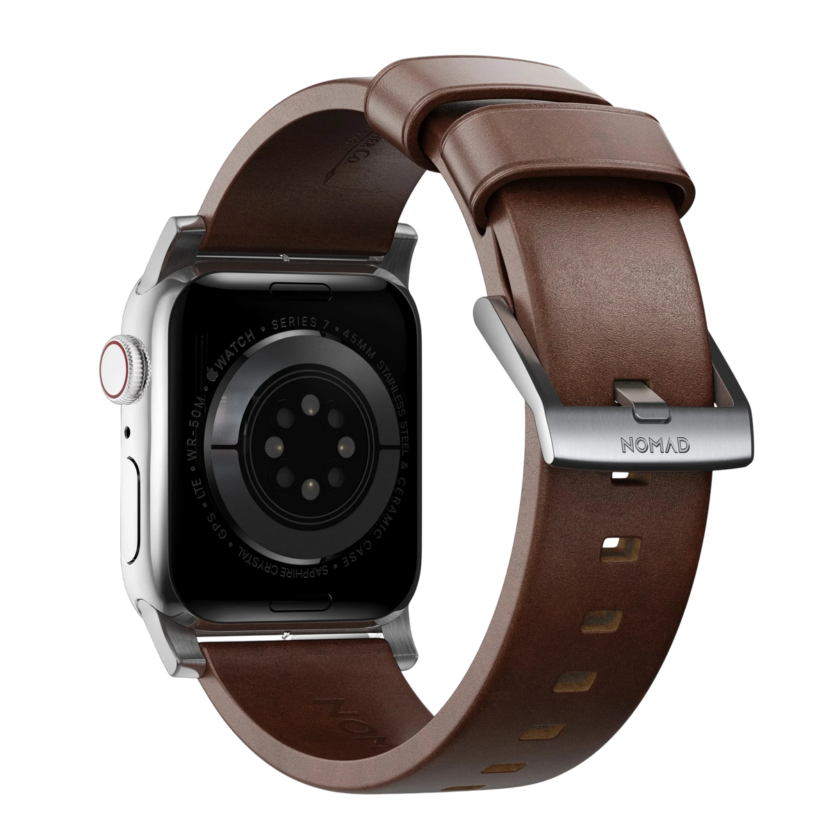 Nomad Modern Leather Band for Apple Watch Ultra 3 / 2 / 1 - 49mm - Rustic Brown