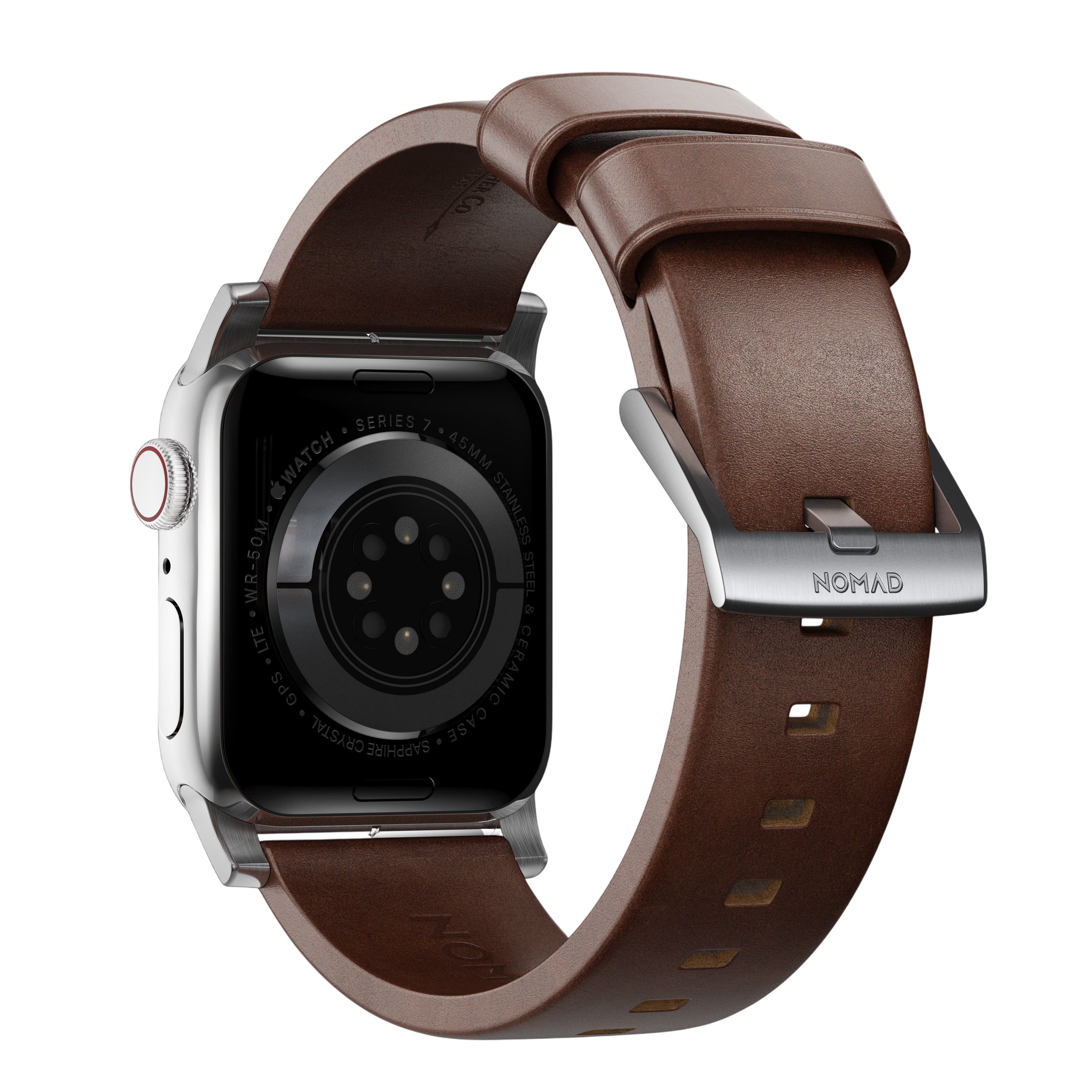 Nomad Modern Band for Apple Watch 49mm / 46mm / 45mm (Brown / Horween Leather)