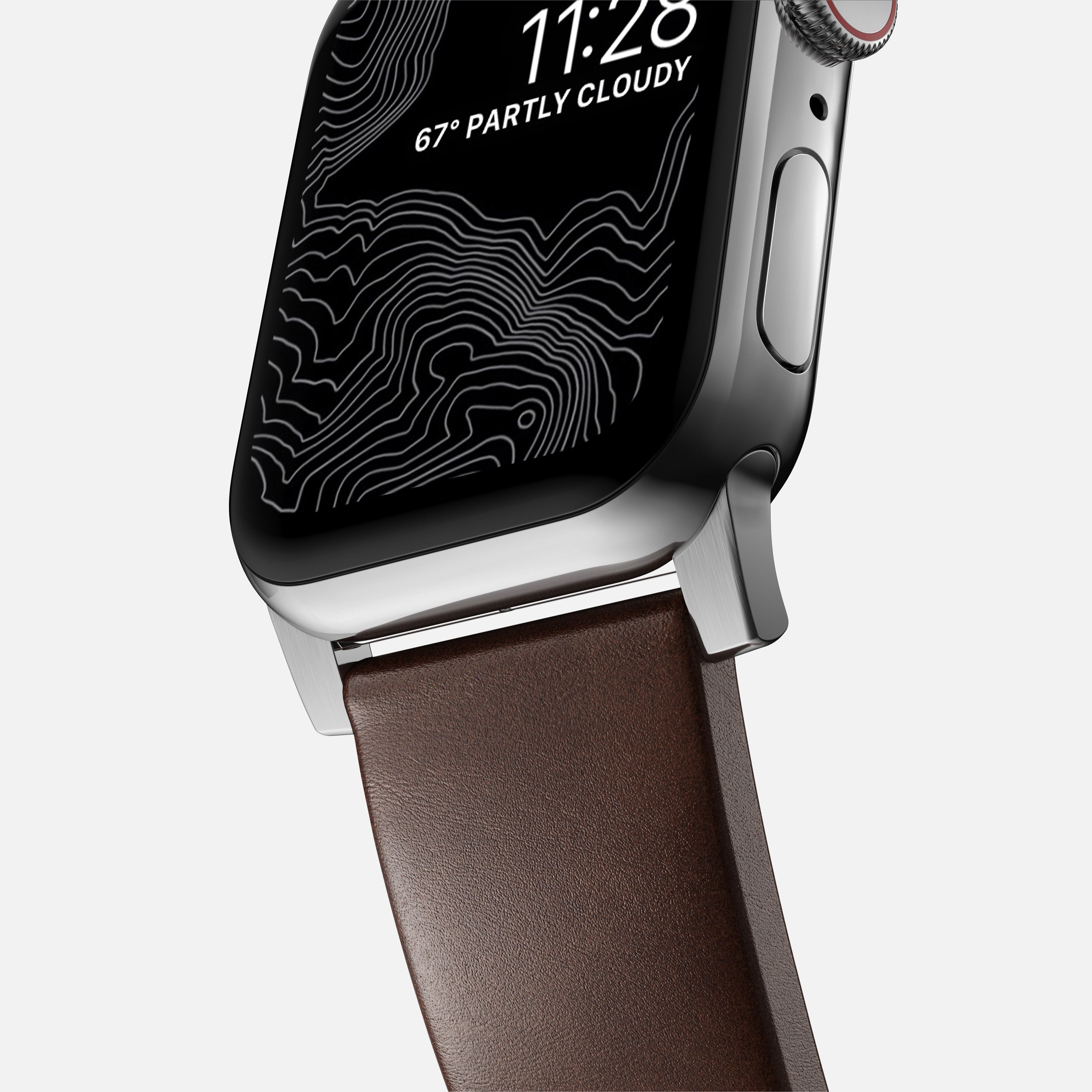 Nomad Modern Band for Apple Watch 49mm / 46mm / 45mm (Brown / Horween Leather)