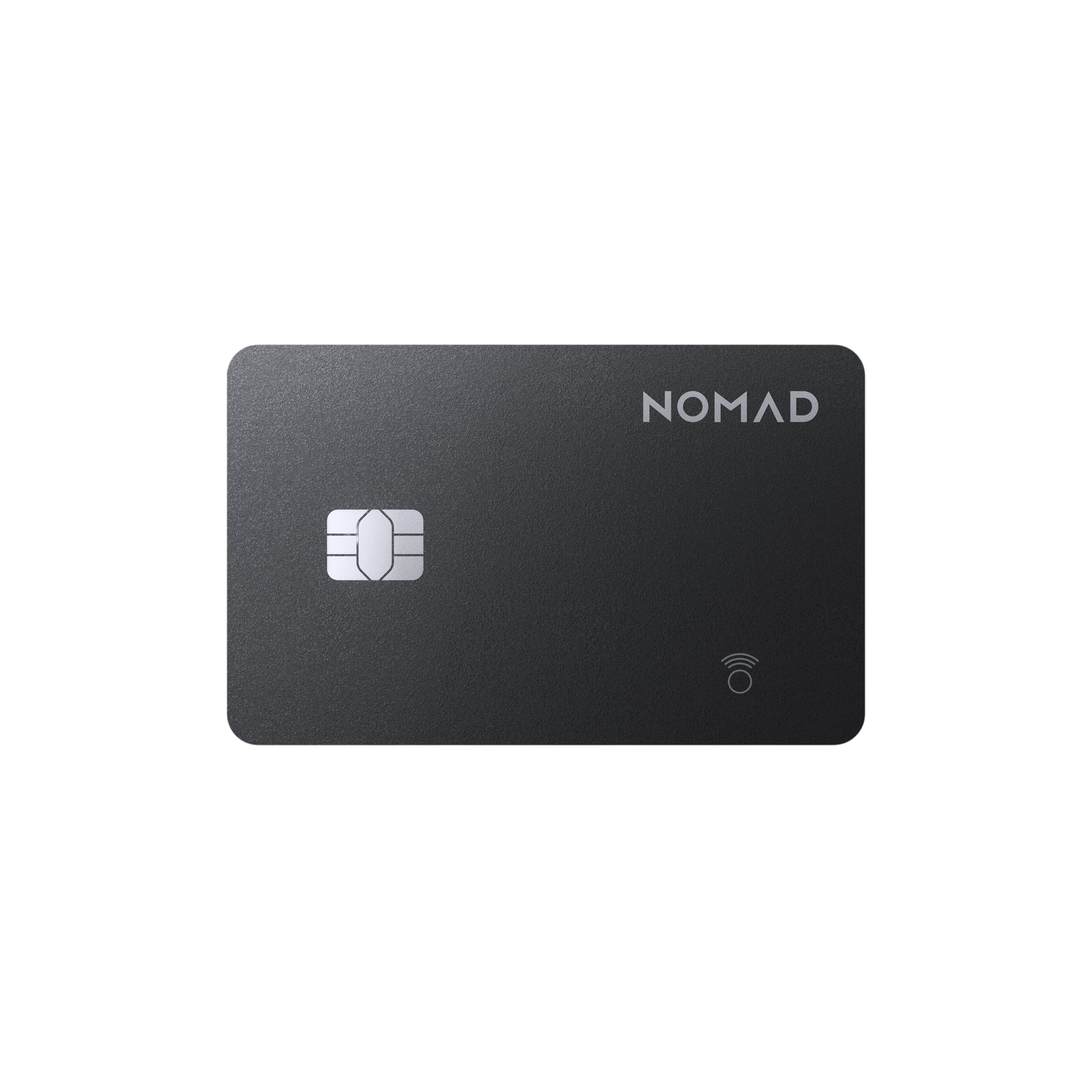 Nomad Tracking Card Pro - front view, Find My-enabled