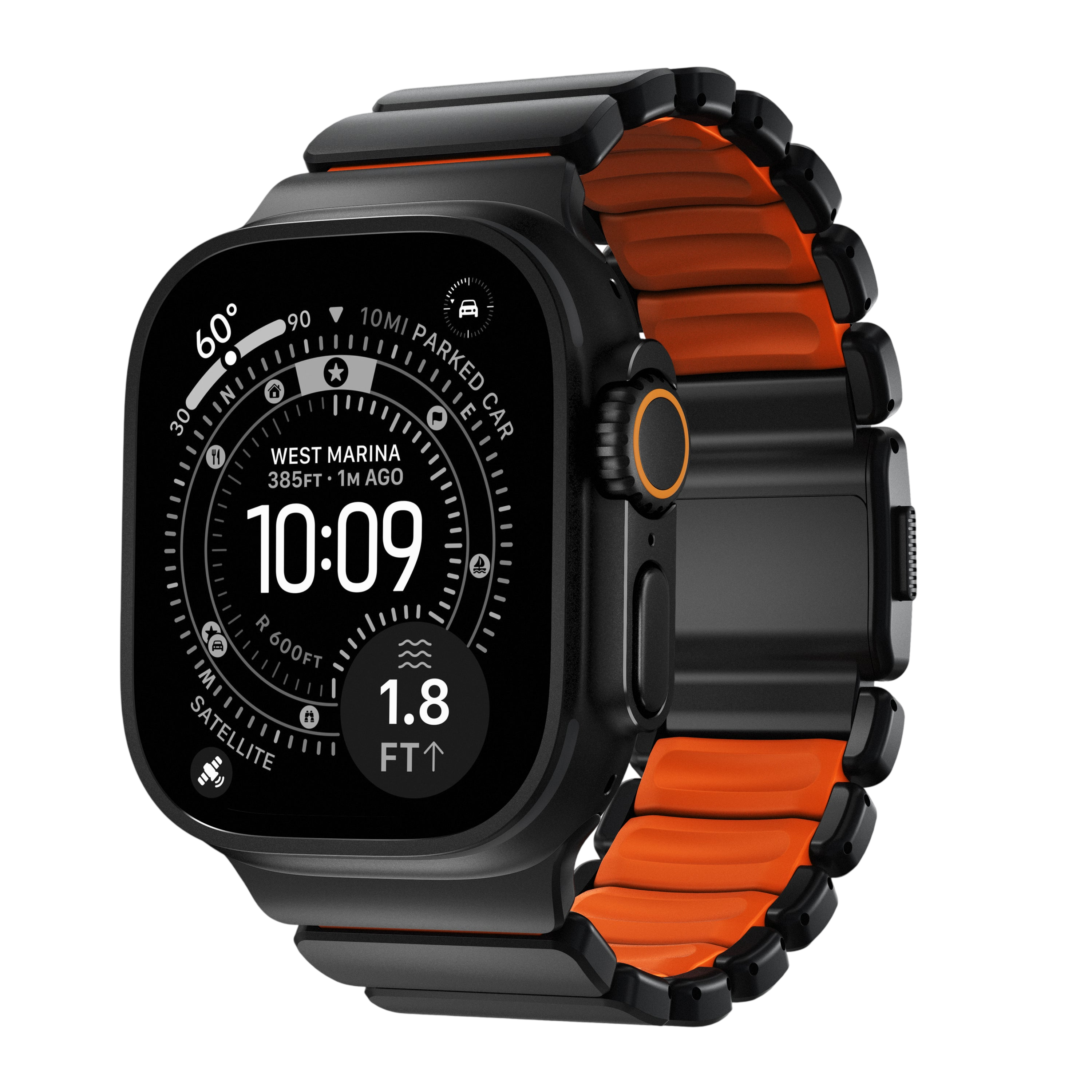 Nomad Stratos Band for Apple Watch Ultra 3 / 2 / 1 - 49mm - Orange #color_orange