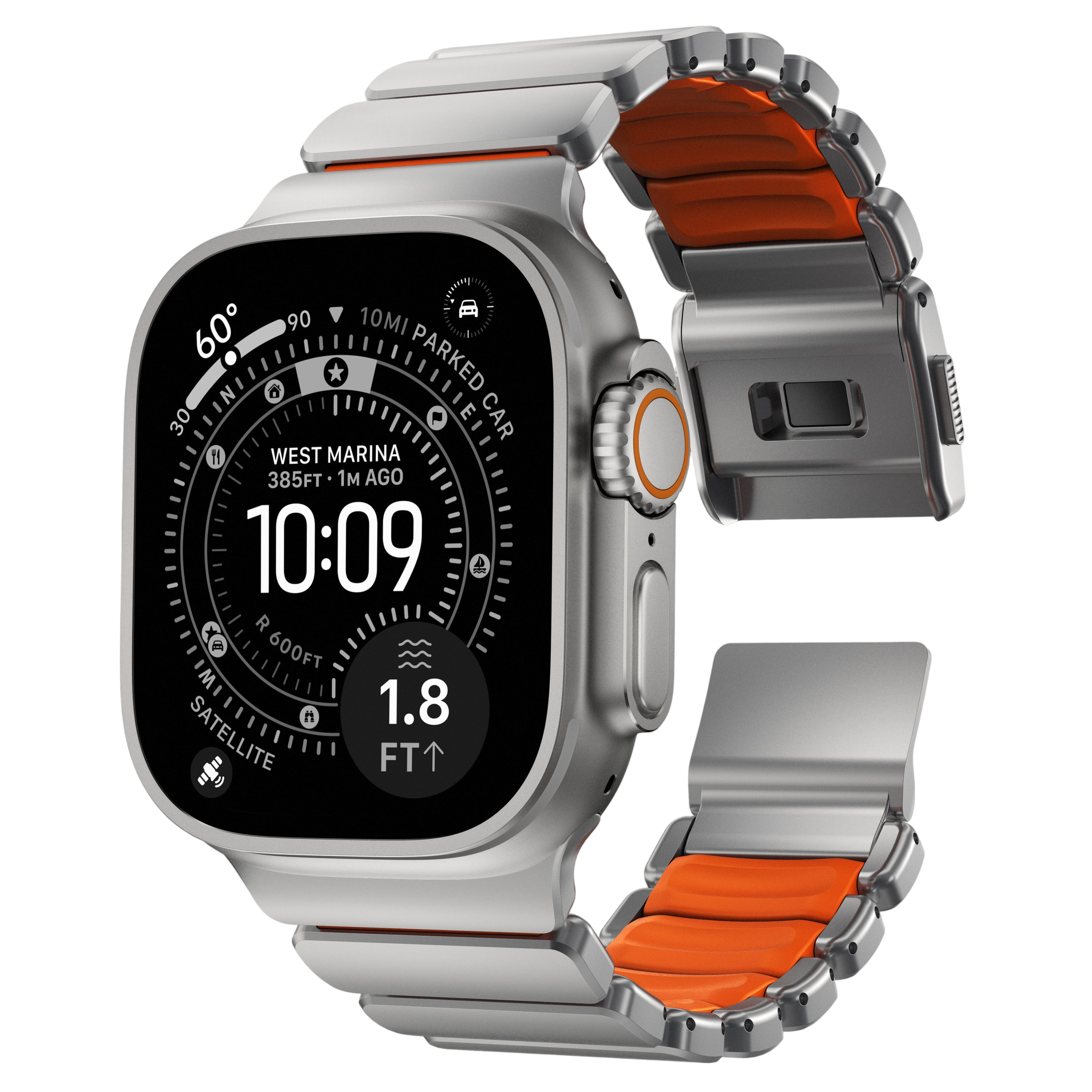Nomad Stratos Band for Apple Watch Ultra 3 / 2 / 1 - 49mm - Orange