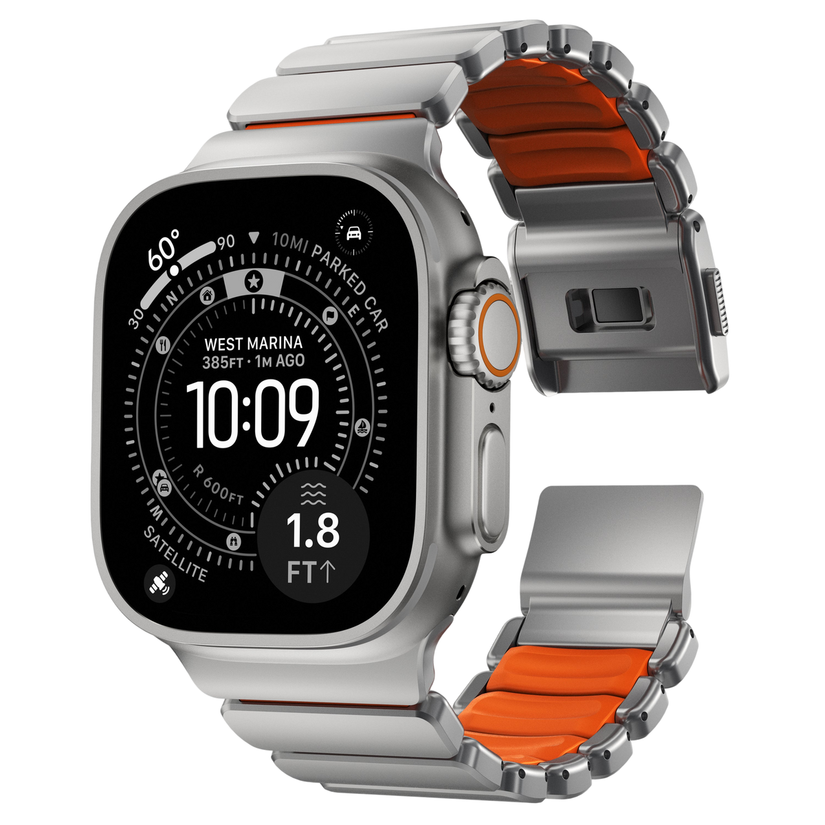 Nomad Stratos Band for Apple Watch Ultra 3 / 2 / 1 - 49mm - Orange