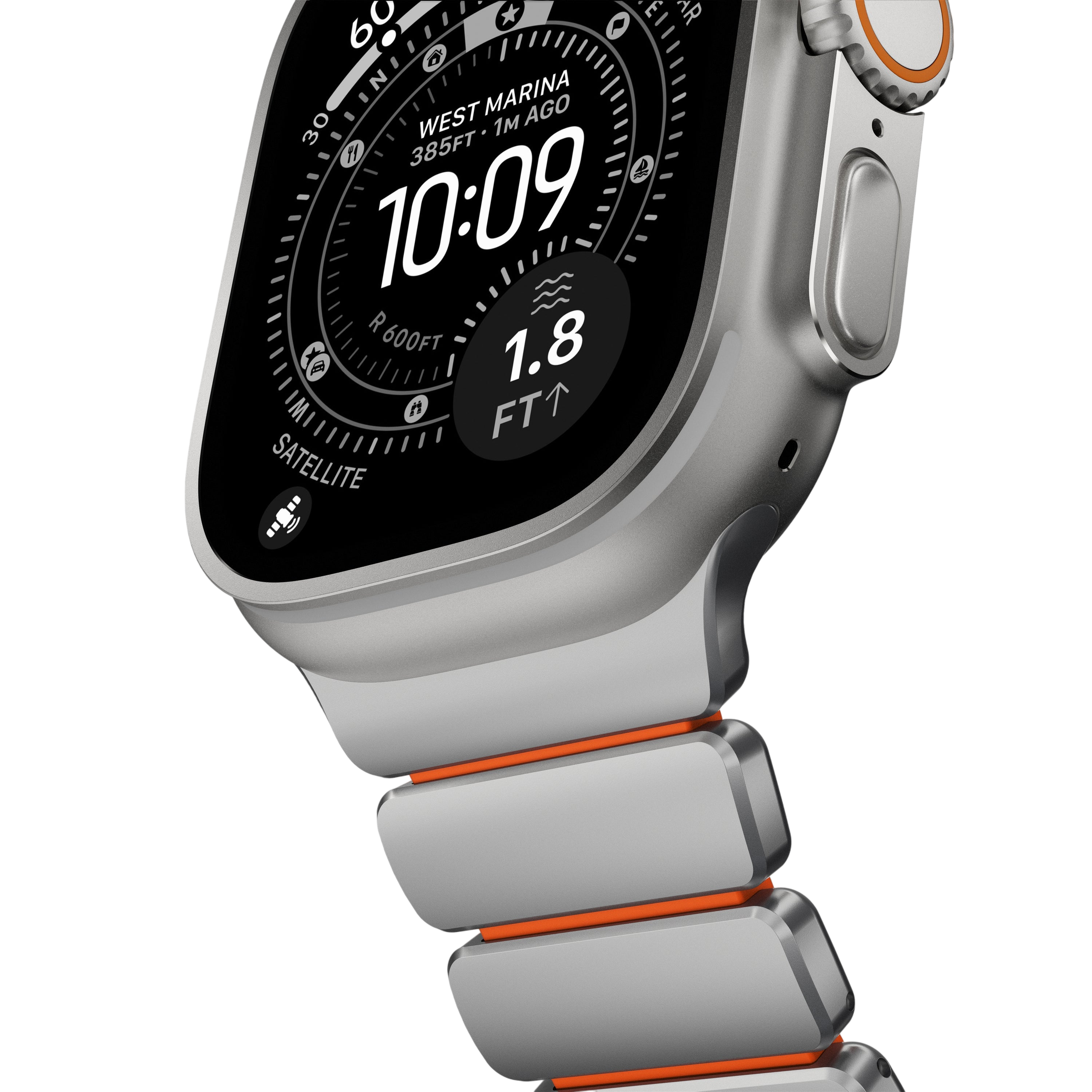 Nomad Stratos Band for Apple Watch Ultra 3 / 2 / 1 - 49mm - Orange
