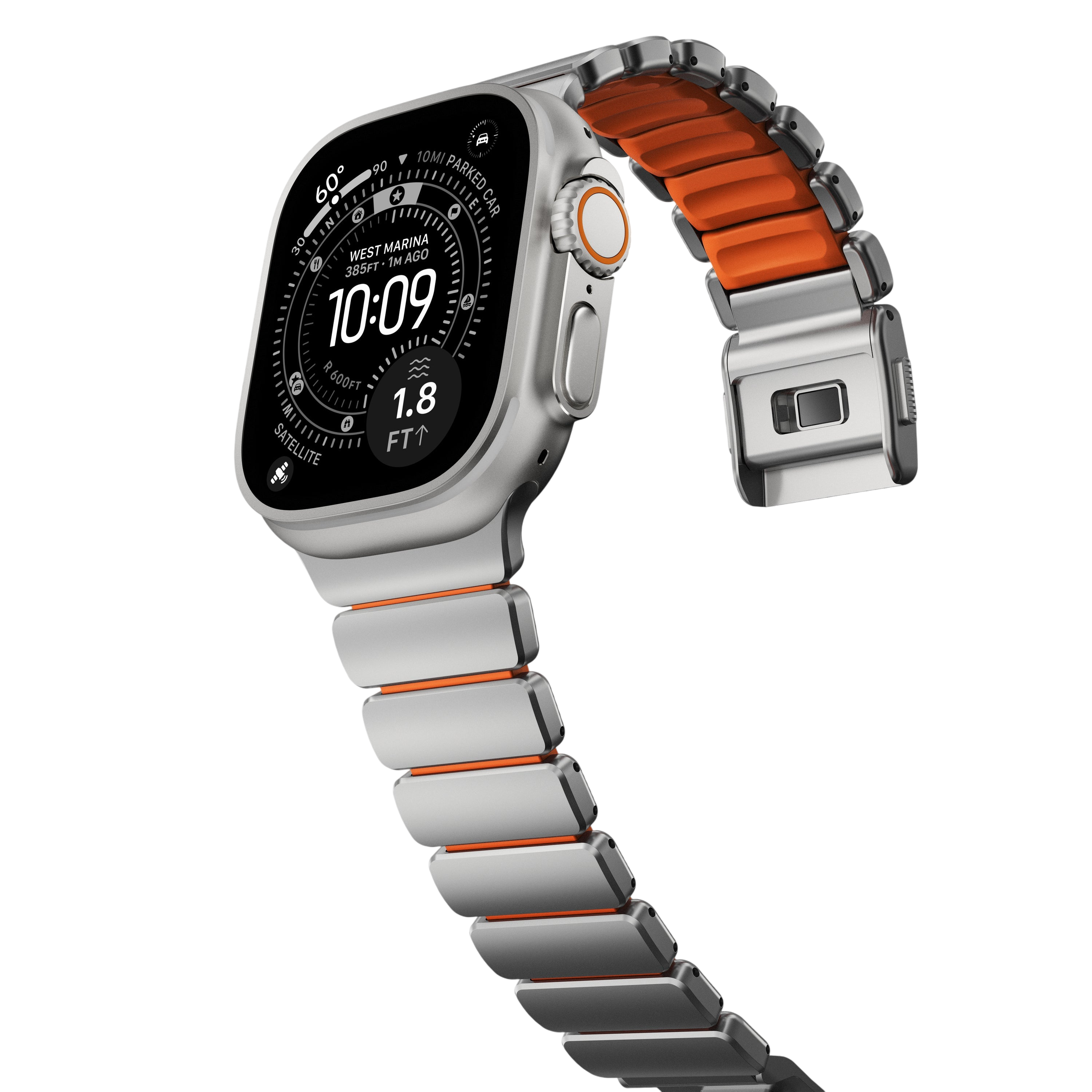 Nomad Stratos Band for Apple Watch Ultra 3 / 2 / 1 - 49mm - Orange
