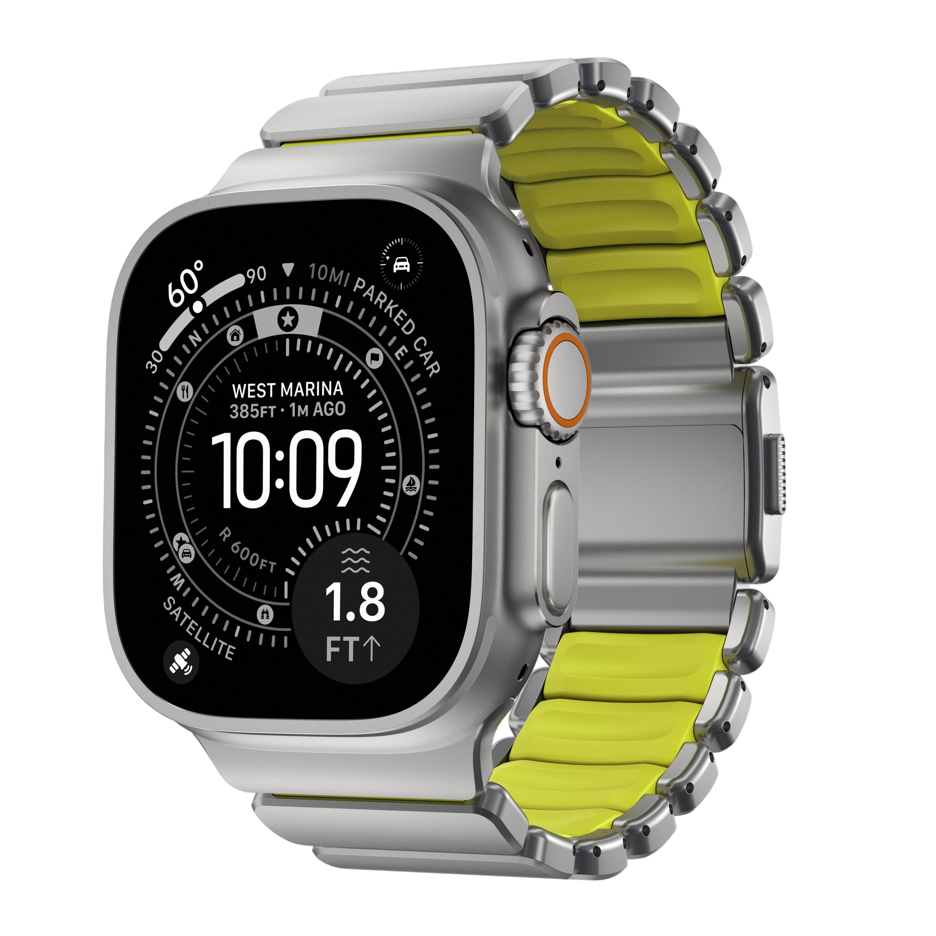 Nomad Stratos Band for Apple Watch Ultra 3 / 2 / 1 - 49mm - Orange