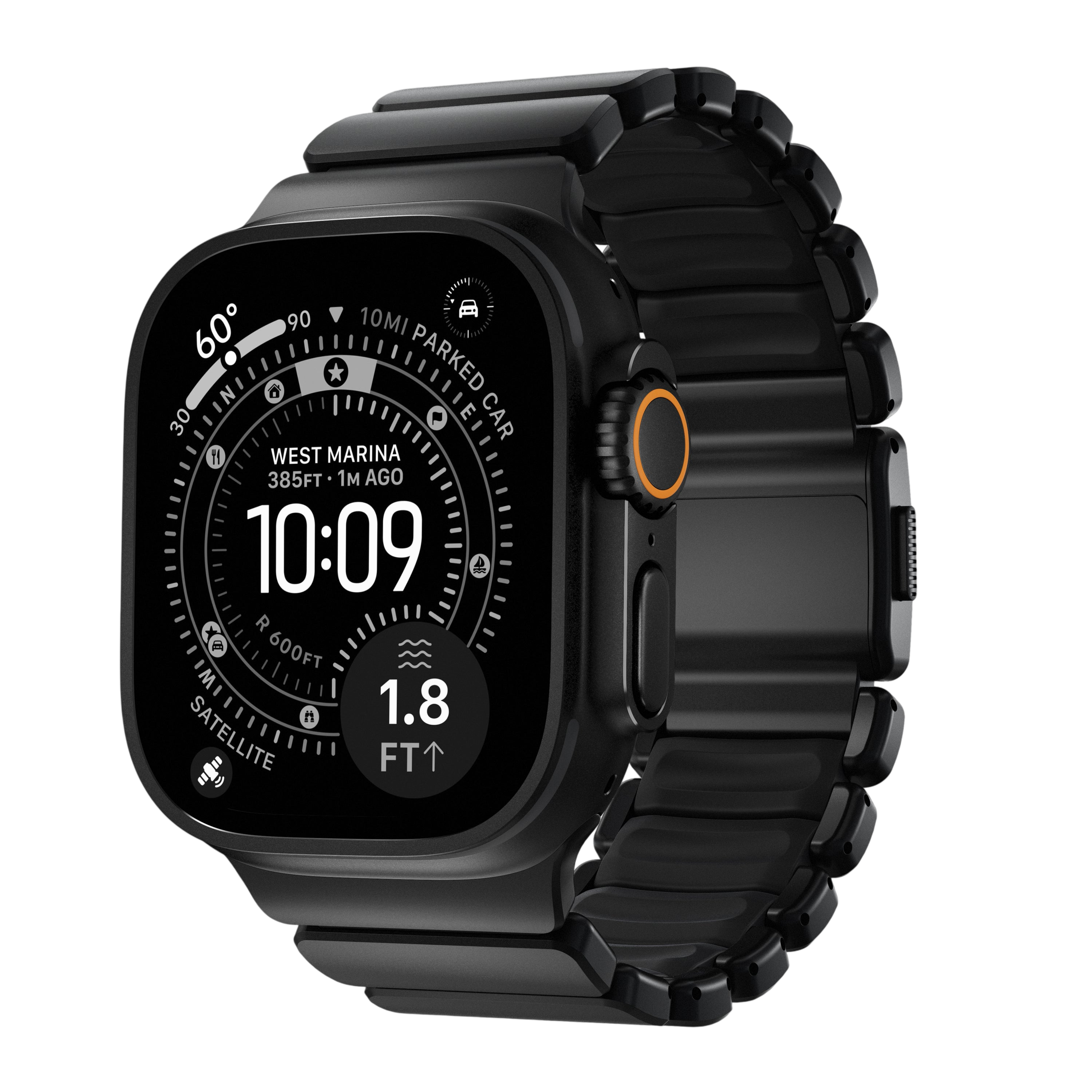 Nomad Stratos Band for Apple Watch Ultra 3 / 2 / 1 - 49mm - Black