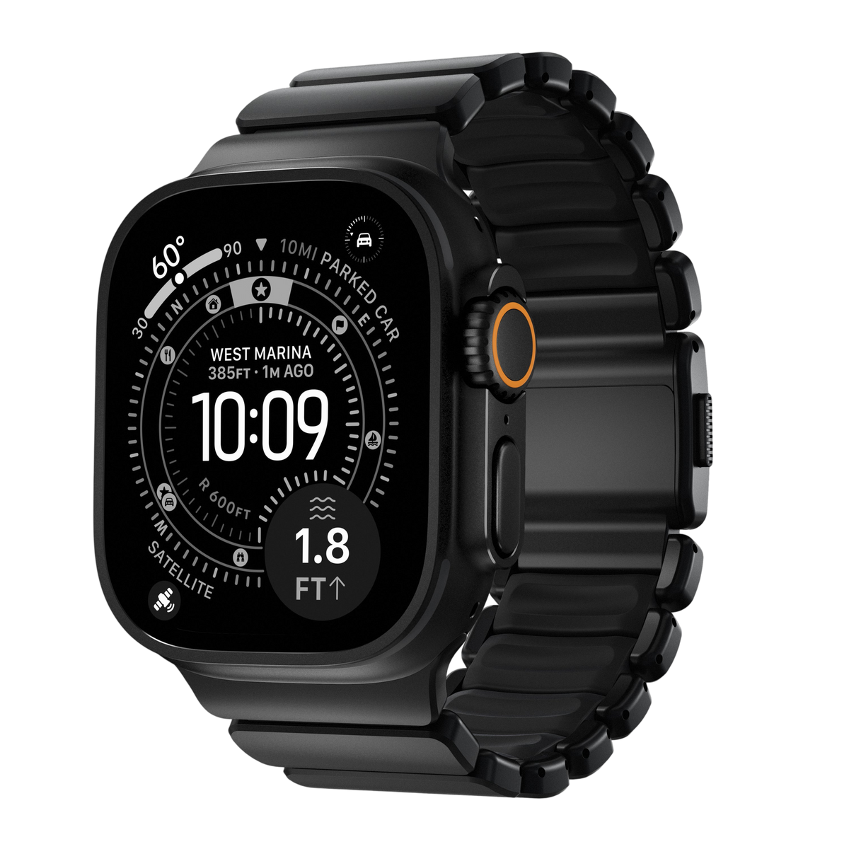 Nomad Stratos Band for Apple Watch Ultra 3 / 2 / 1 - 49mm - Black