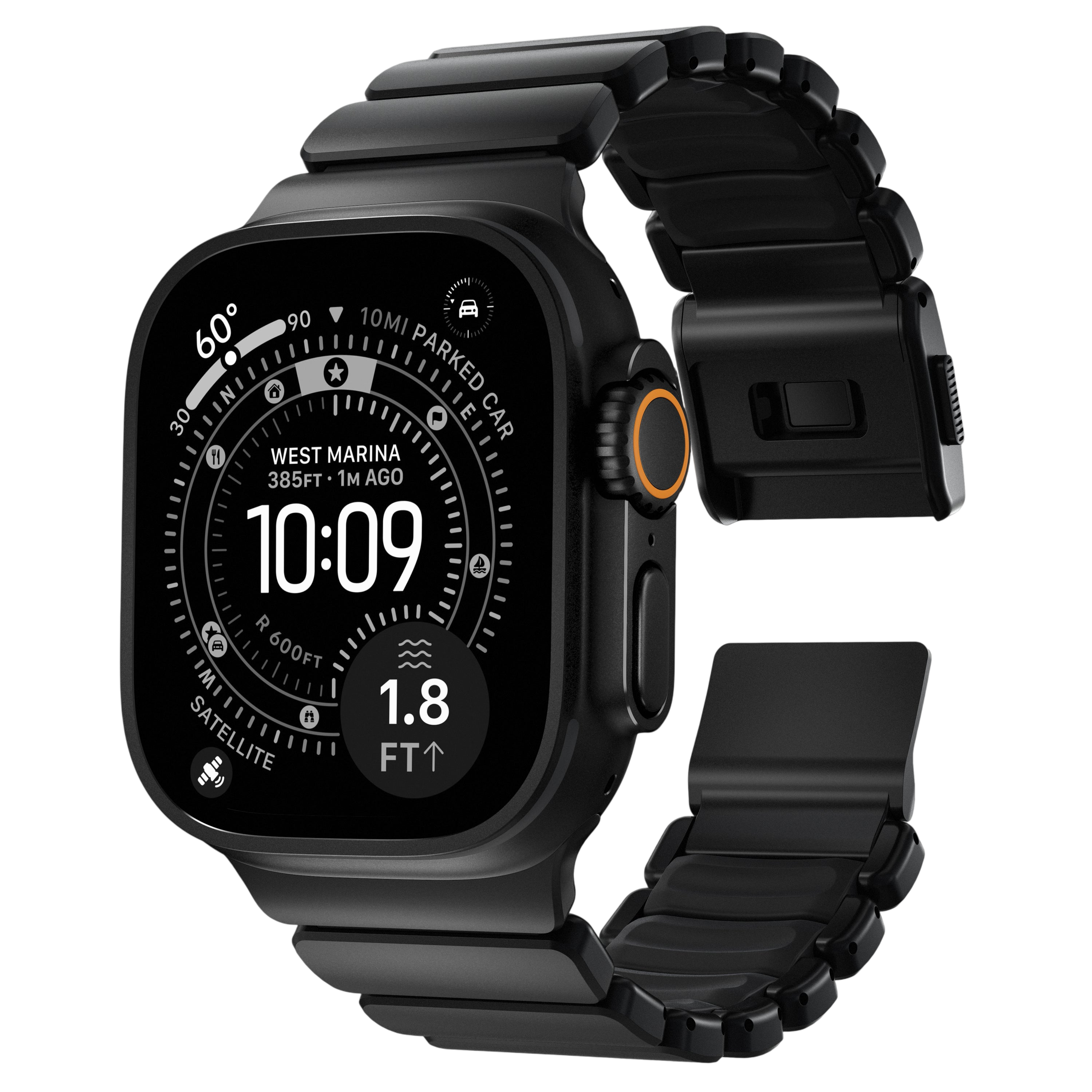 Nomad Stratos Band for Apple Watch Ultra 3 / 2 / 1 - 49mm - Black