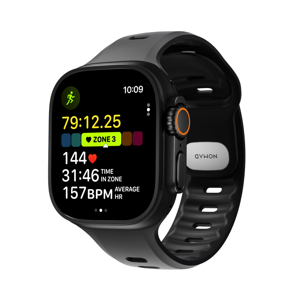 Nomad Tempo Band for Apple Watch 49mm - Black #color_black