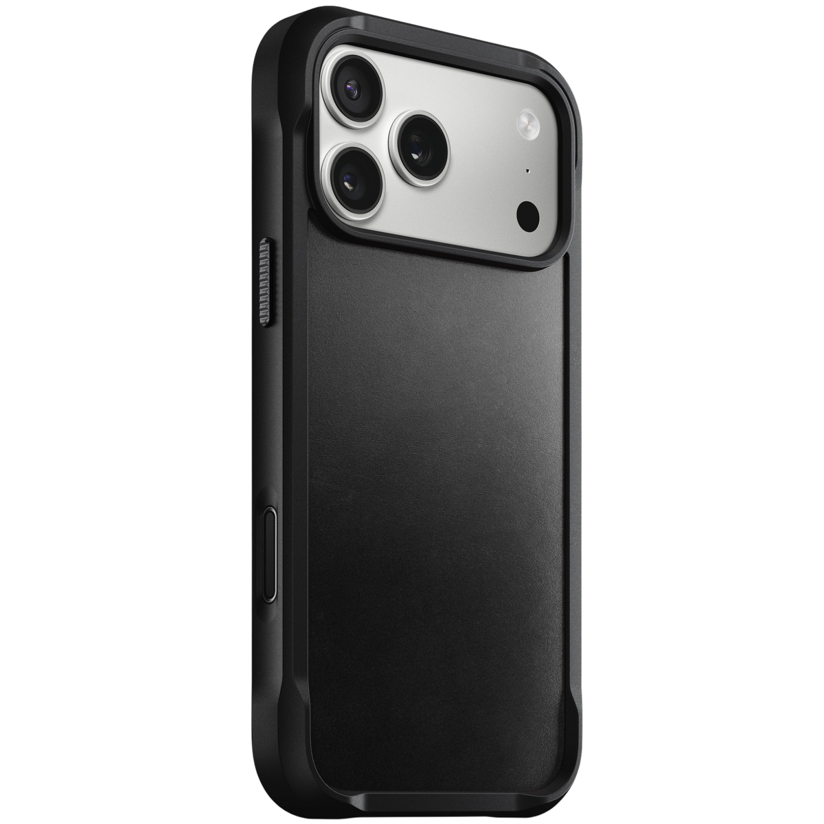 Nomad Rugged Leather Case for iPhone 17 Pro (Horween) - Black