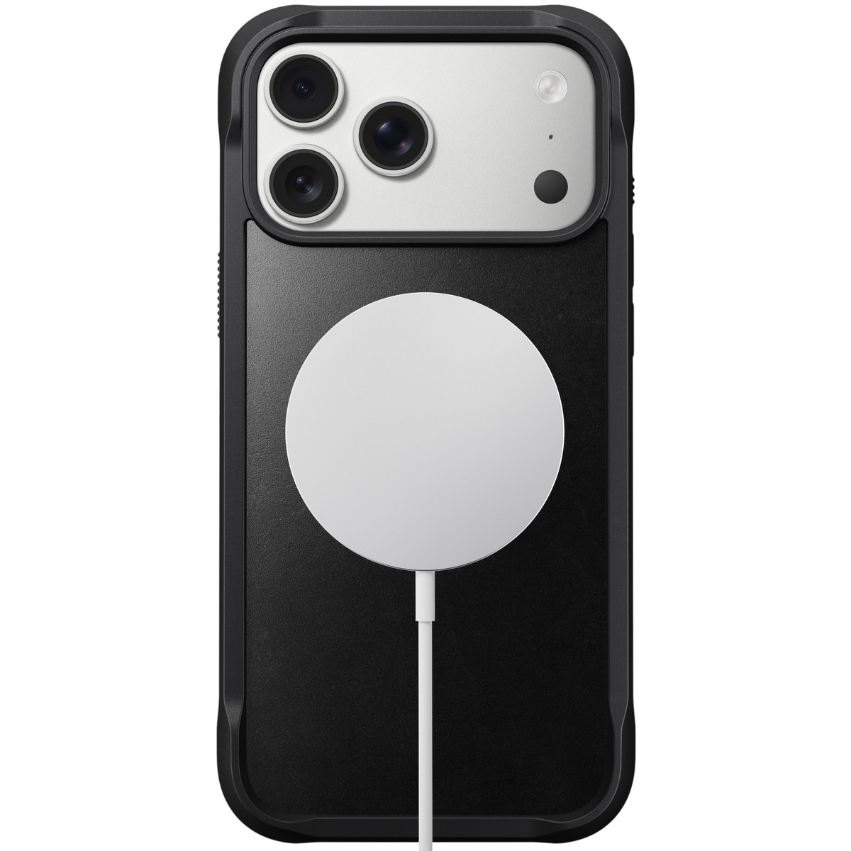 Nomad Rugged Leather Case for iPhone 17 Pro Max Horween) - Black #color_black