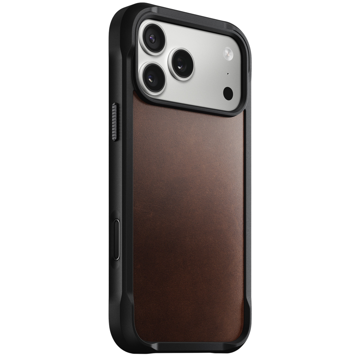 Nomad Rugged Leather Case for iPhone 17 Pro (Horween) - Rustic Brown