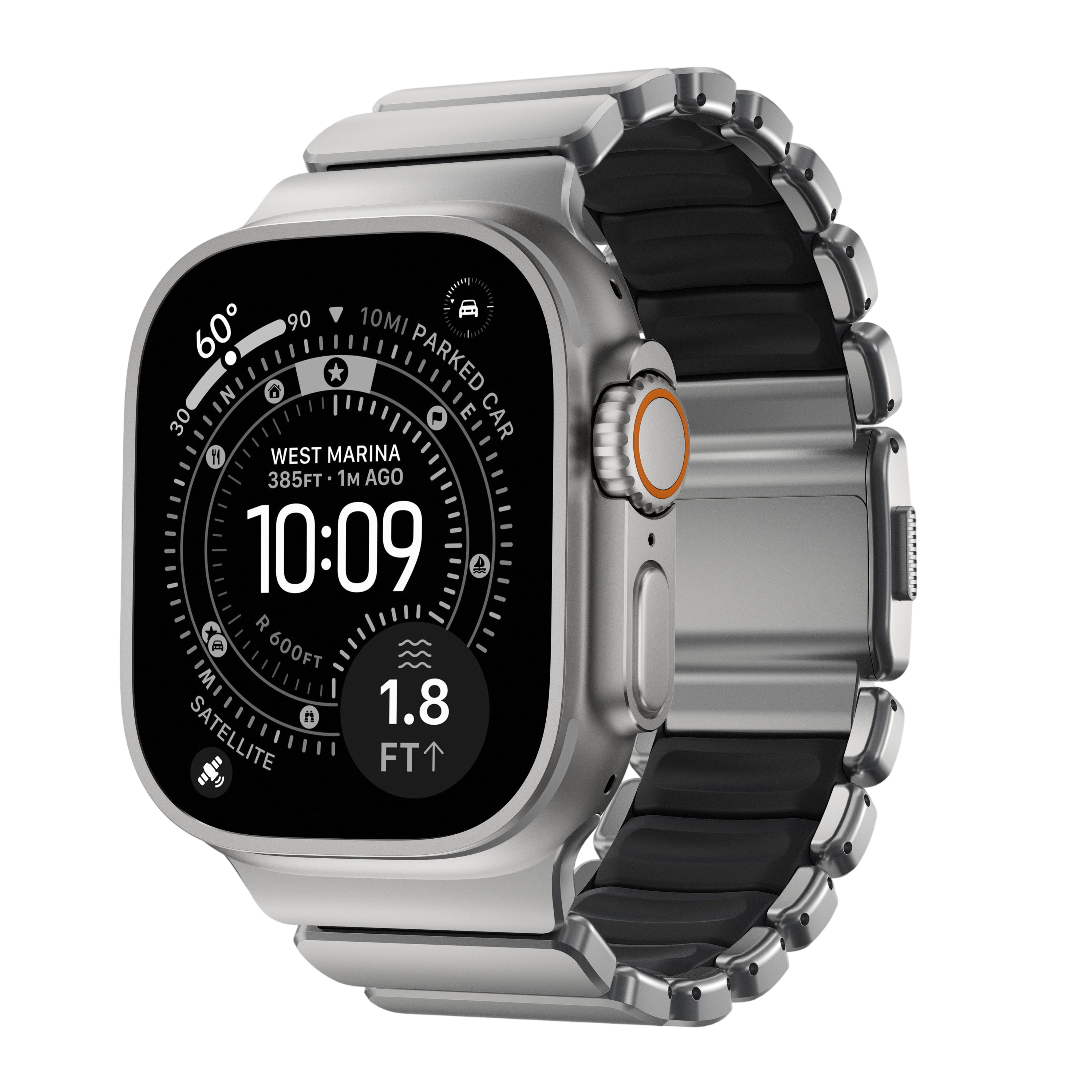 Nomad Stratos Band for Apple Watch Ultra 3 / 2 / 1 - 49mm - Black