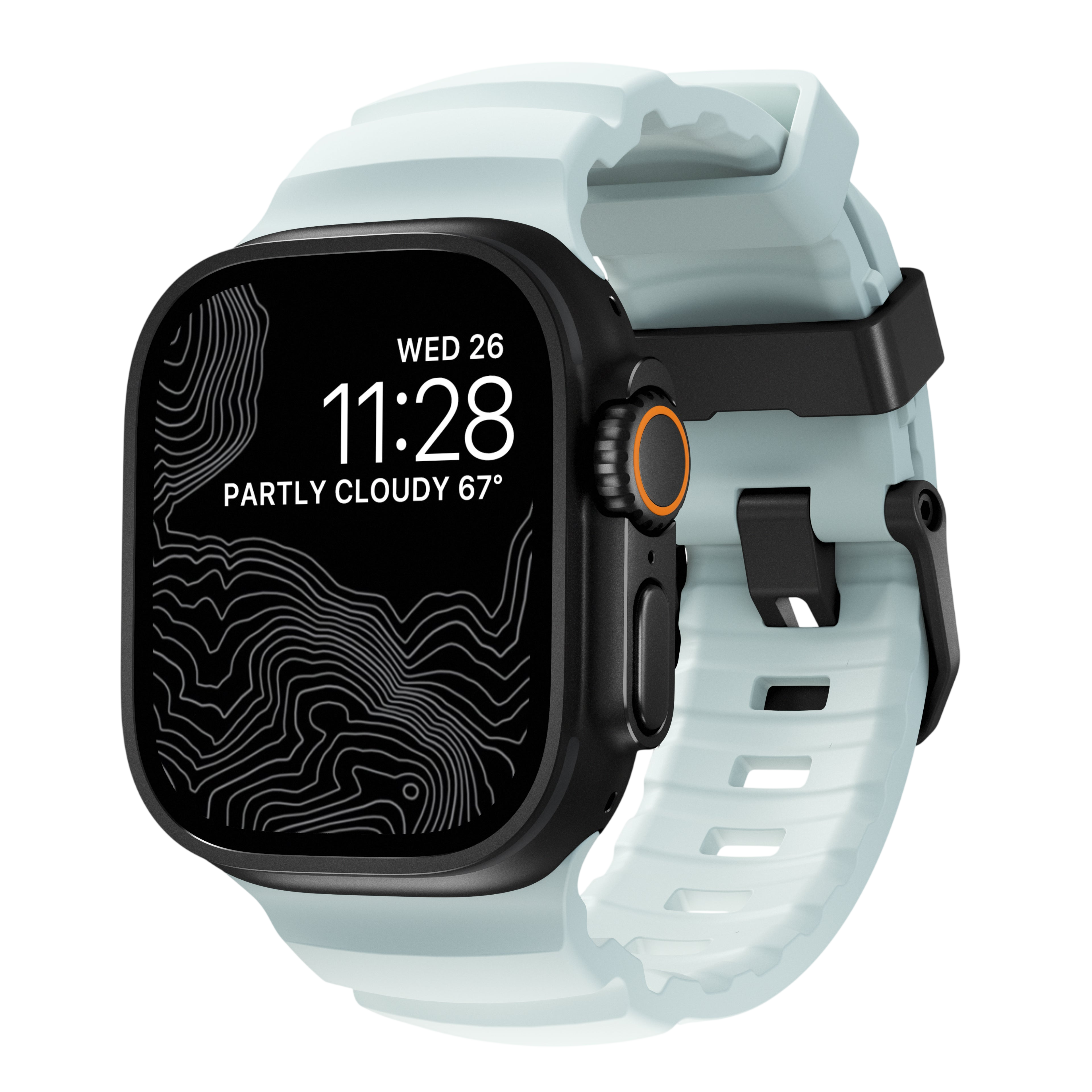 Nomad Rocky Point Band for Apple Watch 49mm / 46mm / 45mm - Icy Blue Glow