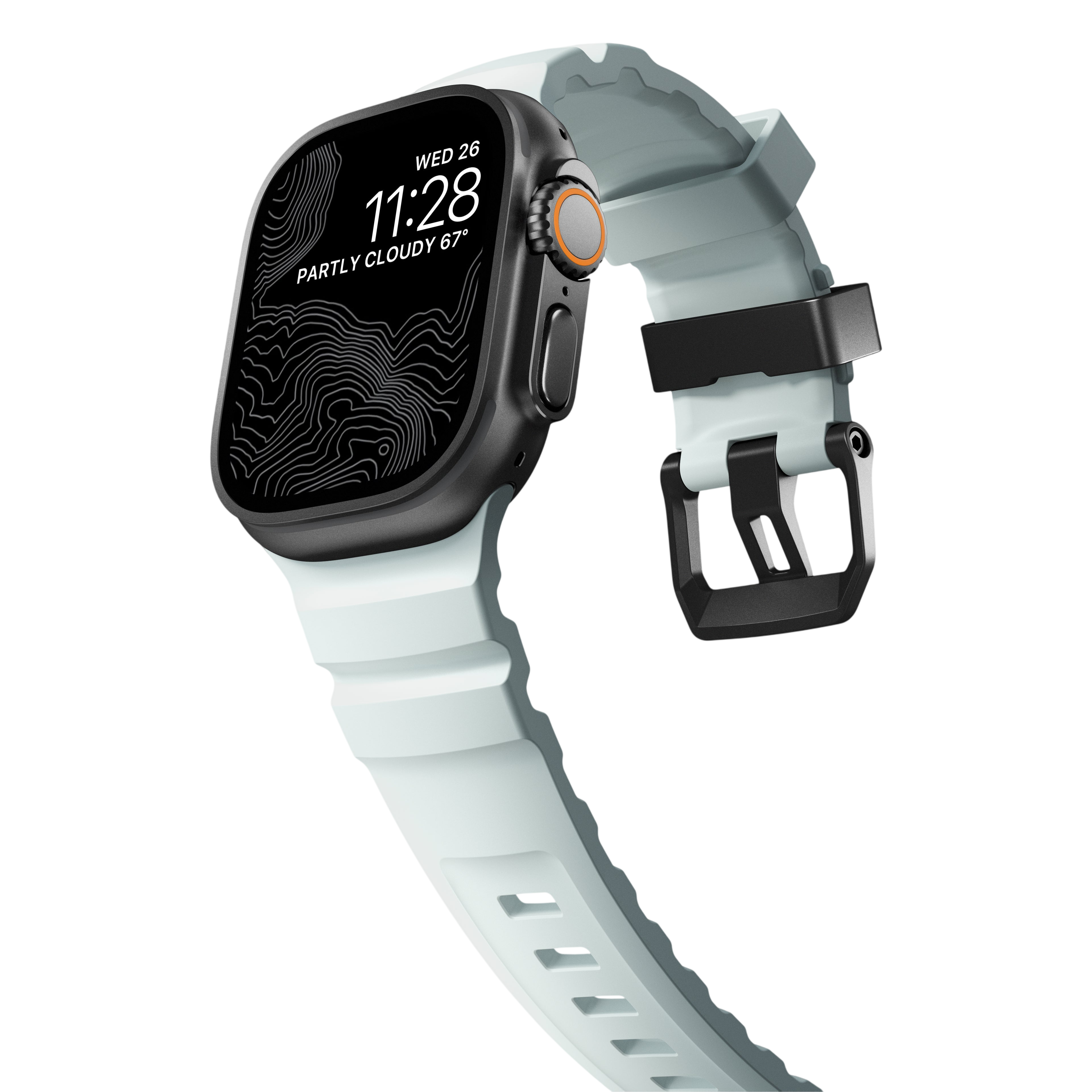 Nomad Rocky Point Band for Apple Watch 49mm / 46mm / 45mm - Icy Blue Glow
