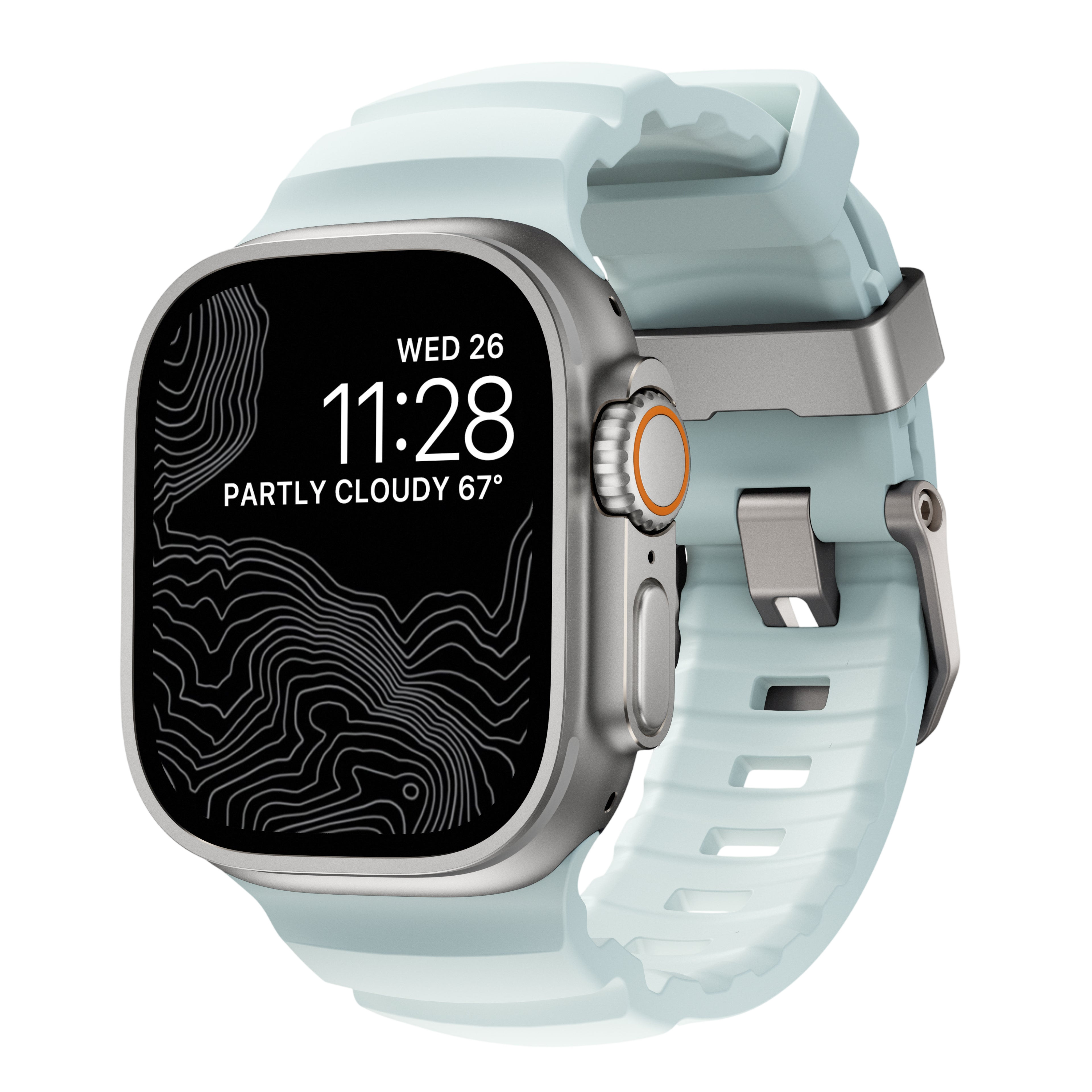 Nomad Rocky Point Band for Apple Watch 49mm / 46mm / 45mm - Icy Blue Glow