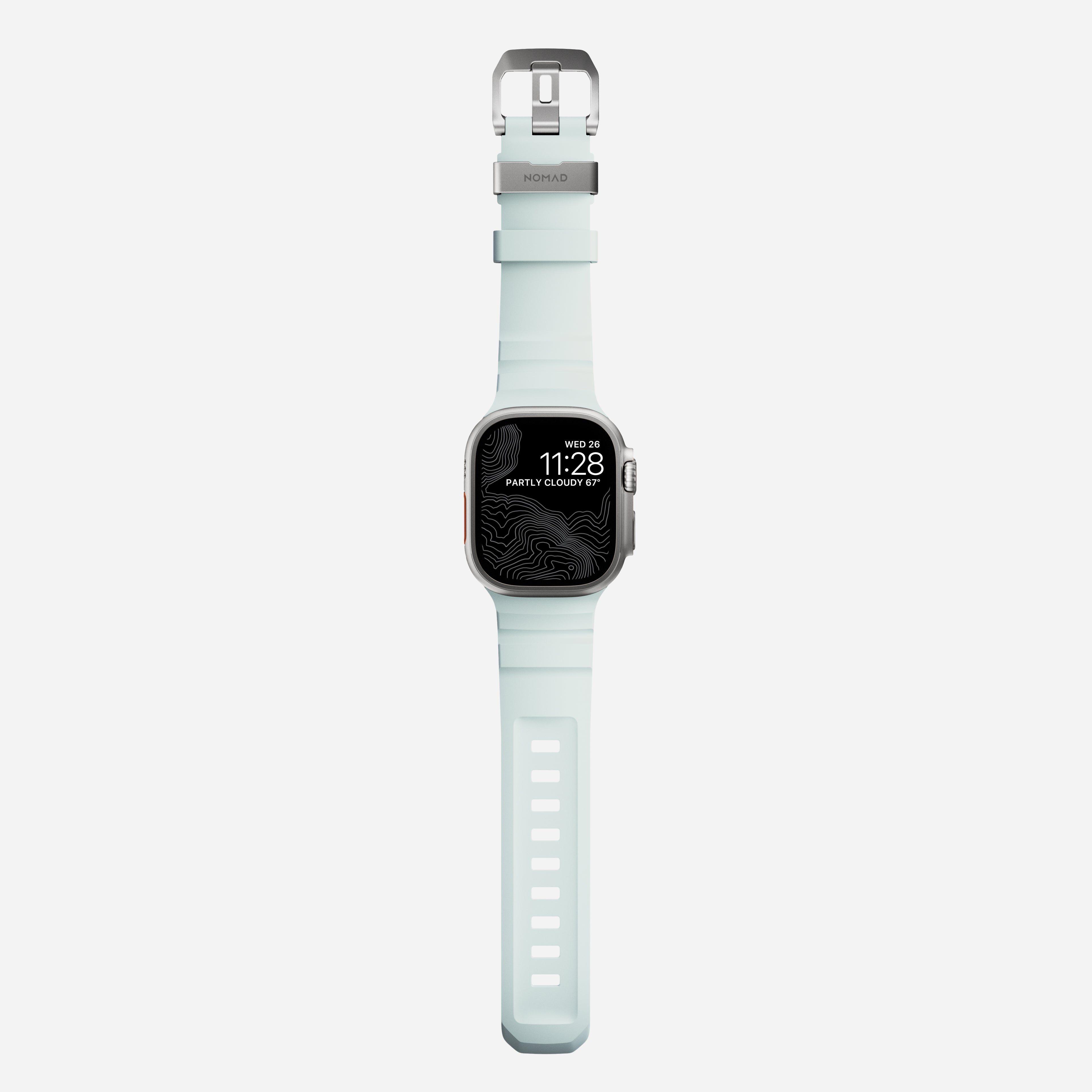 Nomad Rocky Point Band for Apple Watch 49mm / 46mm / 45mm - Icy Glow Blue (Special Edition)