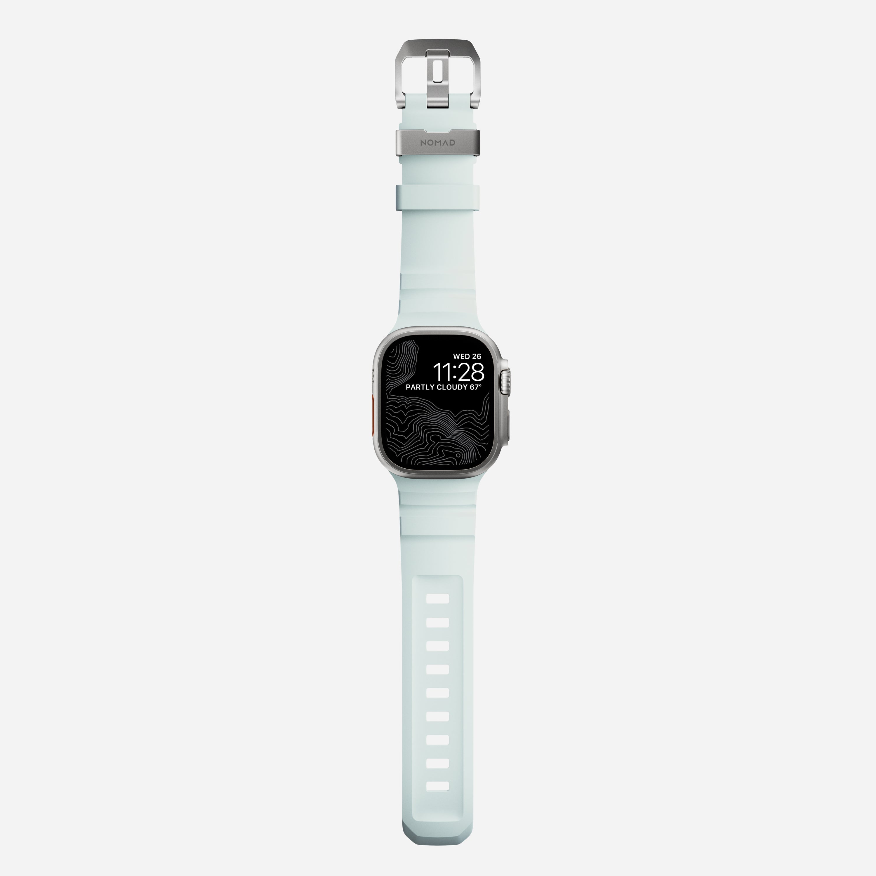 Nomad Rocky Point Band for Apple Watch 49mm / 46mm / 45mm - Icy Glow Blue (Special Edition)