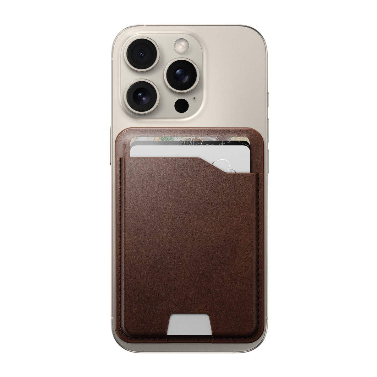 حافظة بطاقات Nomad Leather Mag Wallet with Find My Tracking