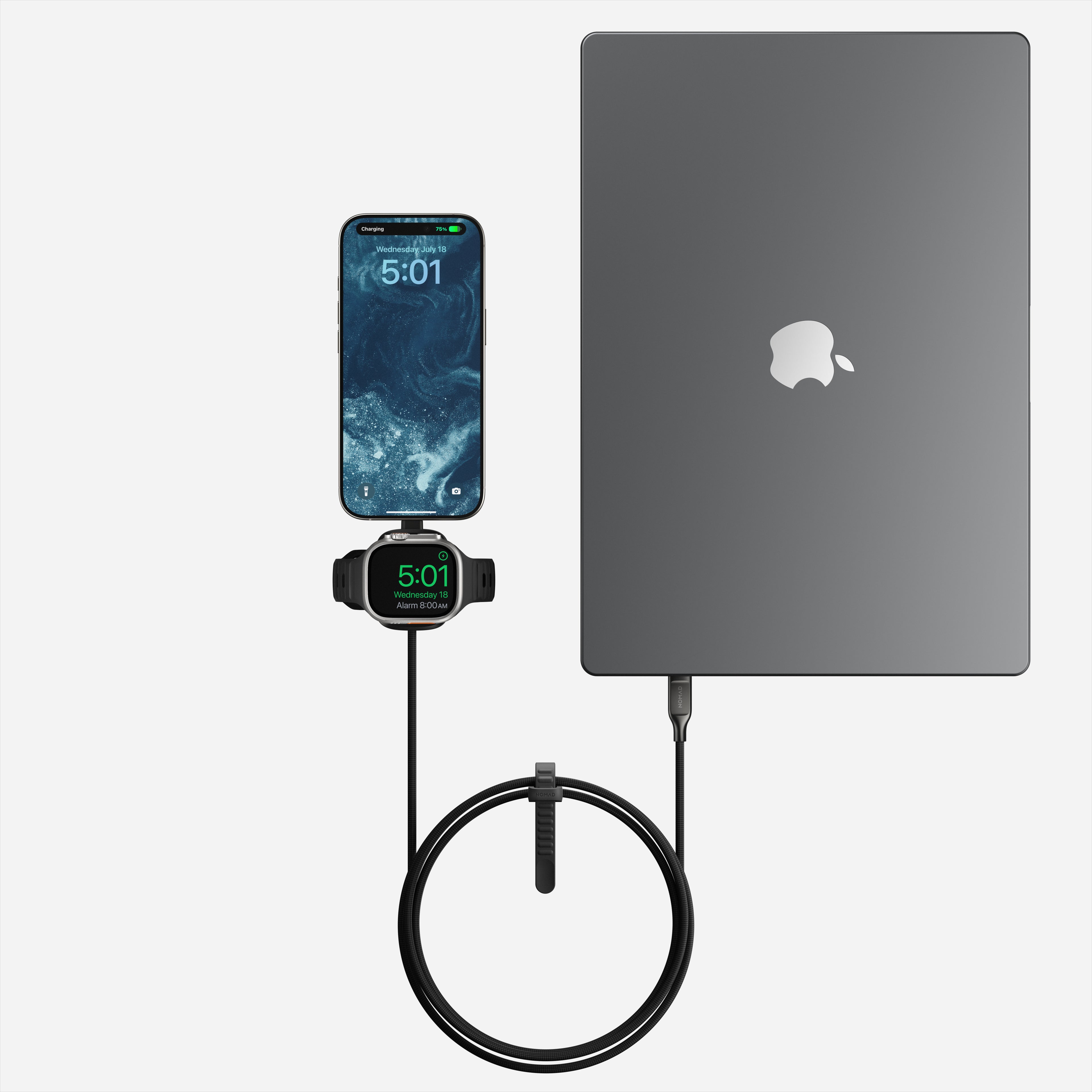 Nomad Universal Cable for Apple Watch 1.5m | USB-C | Apple Watch Fast Charging