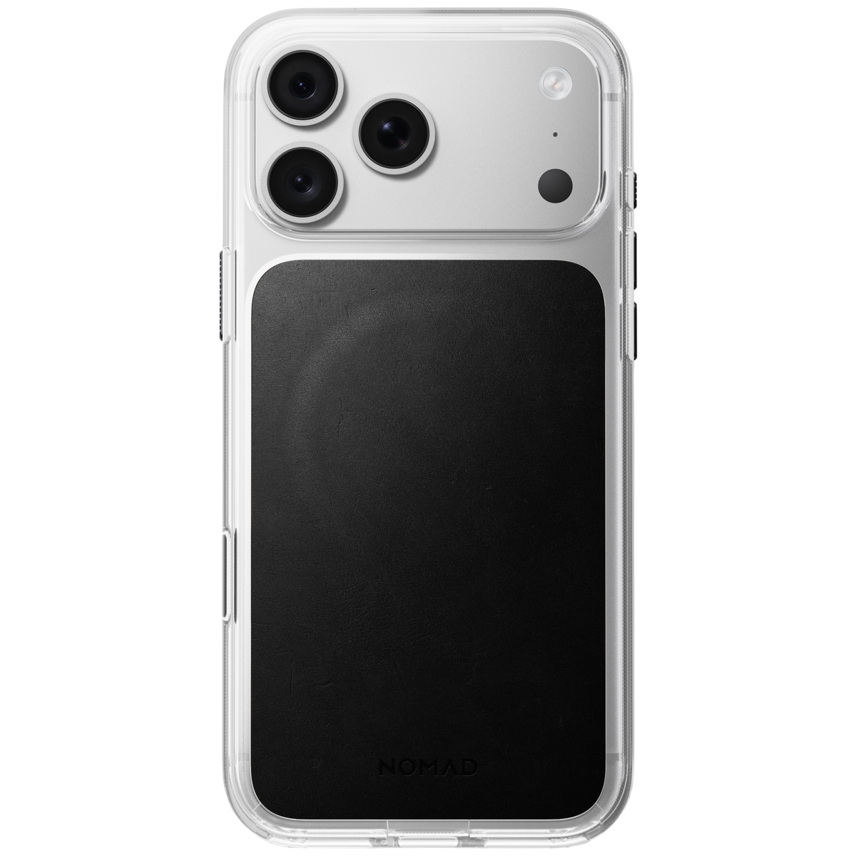 Nomad Clear Leather Case for iPhone 18 Pro Max - Black, view 3 #color_black