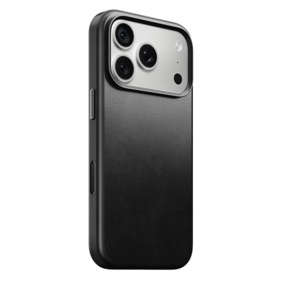 Nomad Traditional Leather Case for iPhone 18 Pro - Black (Horween) #color_black-horween