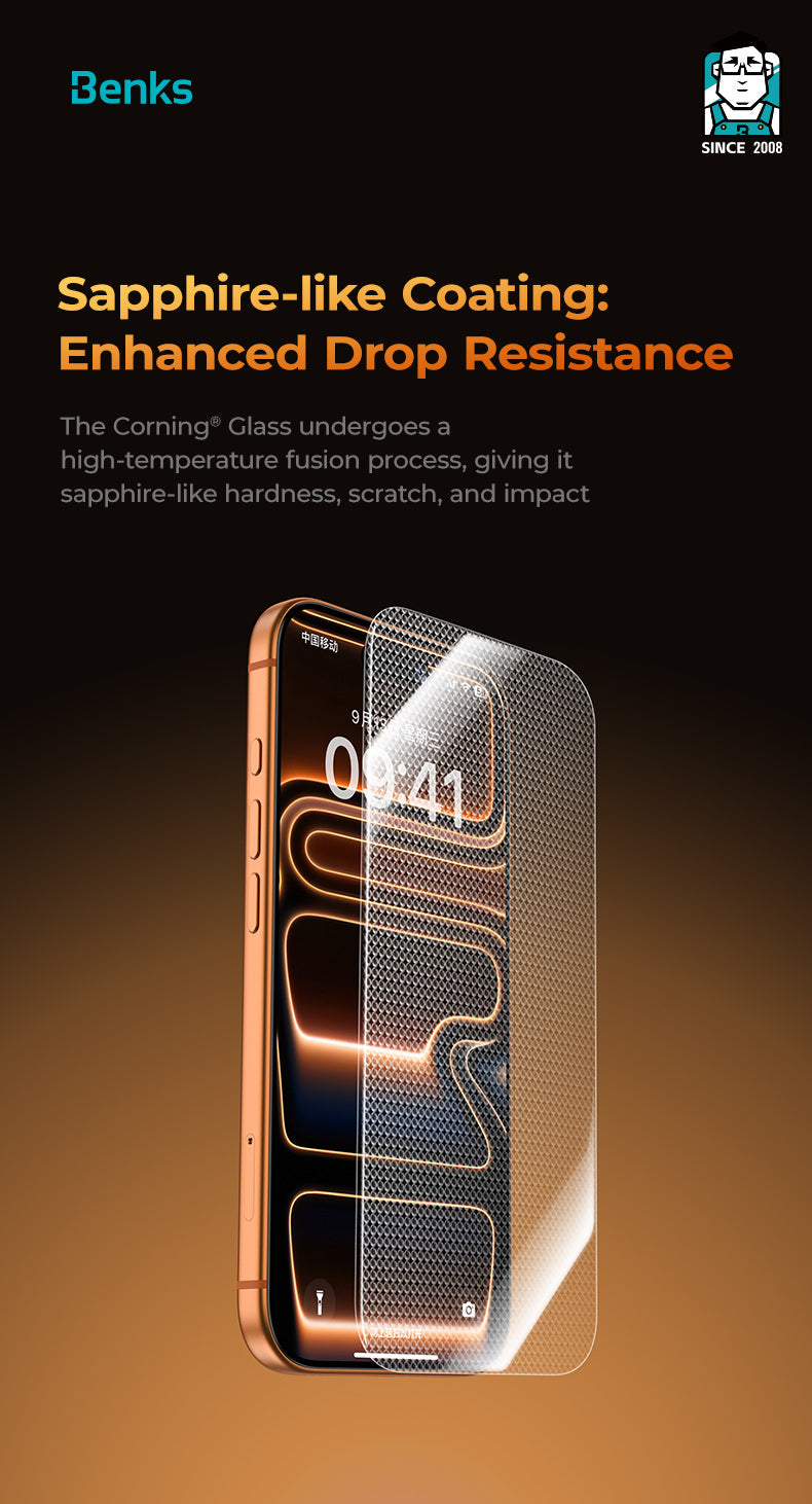 Benks GlassWarrior Sapphire V2.0 Screen Protector for iPhone 17 Pro Max / 17 Pro