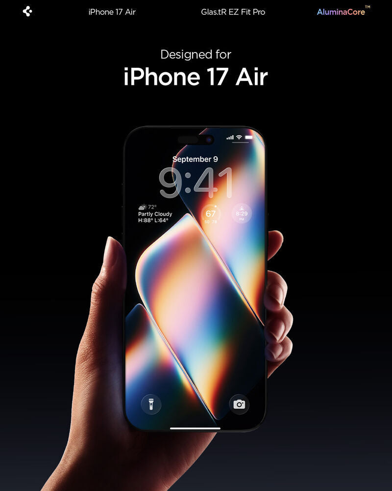 Spigen GLAS.tR EZ Fit Screen Protector for iPhone Air (1-Pack)