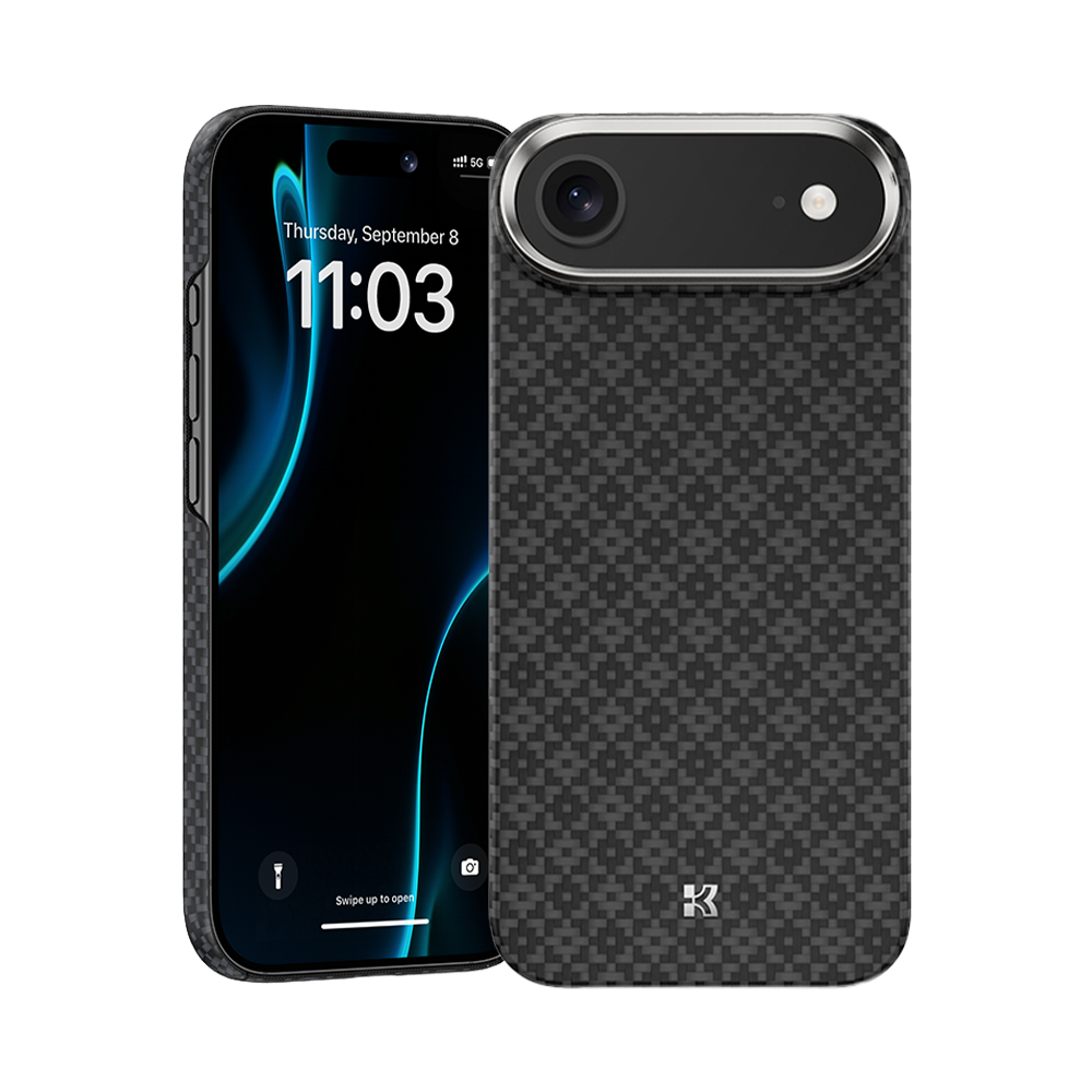 Benks ArmorGrid ArmorAir Case built with Kevlar® for iPhone Air - Obsidian Black #pattern_obsidian-black