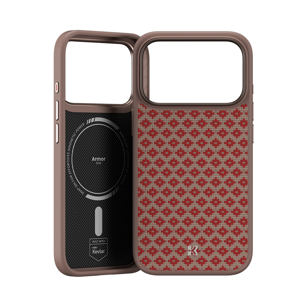 Benks ArmorGrid ArmorPro Case built with Kevlar® for iPhone 17 Pro & Pro Max - Orange #color_orange