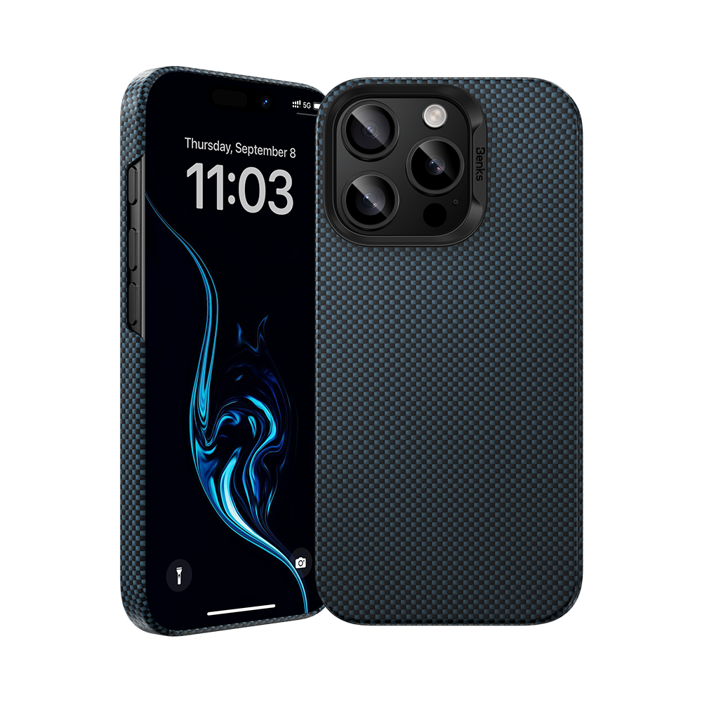 Benks ArmorTint Case built with Kevlar® for iPhone 16 Pro Max - StarLight Blue