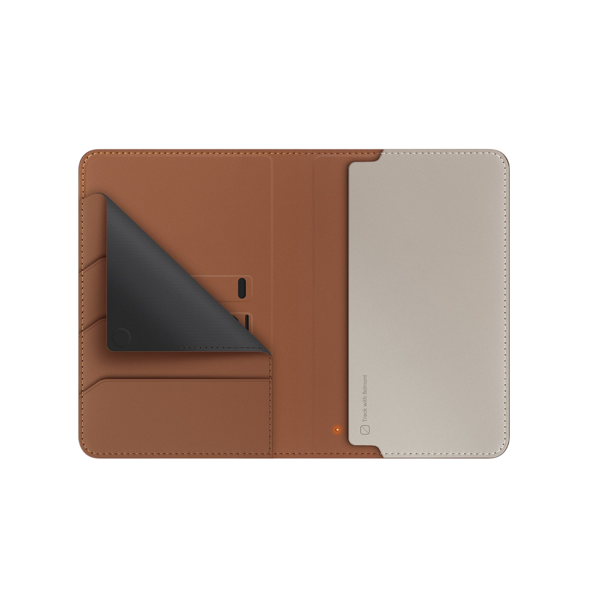 Uniq Belmont Find My Vegan Leather Passport Holder