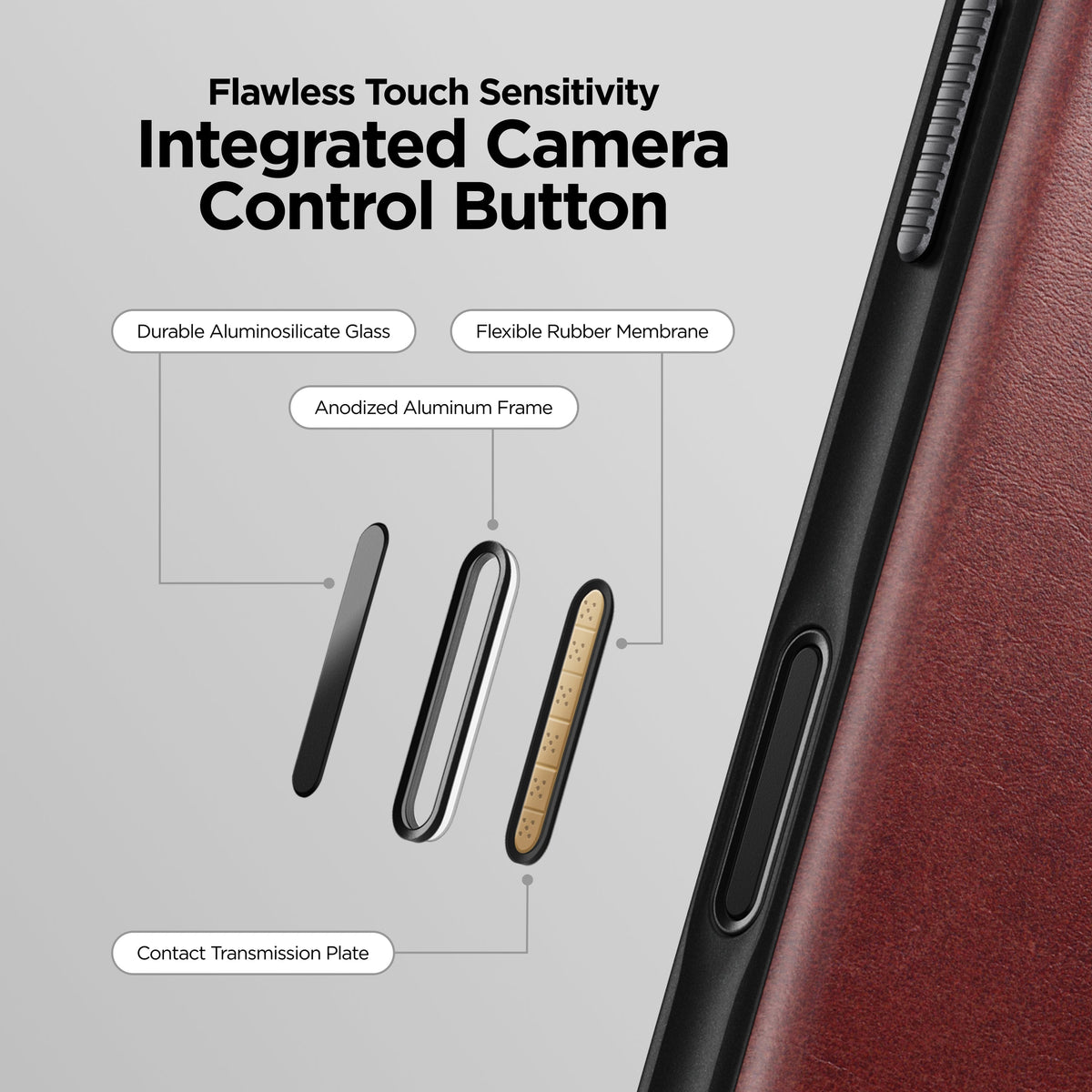 Nomad Modern Leather Case for iPhone 17 Pro (Horween Leather) - Burgundy #color_burgundy