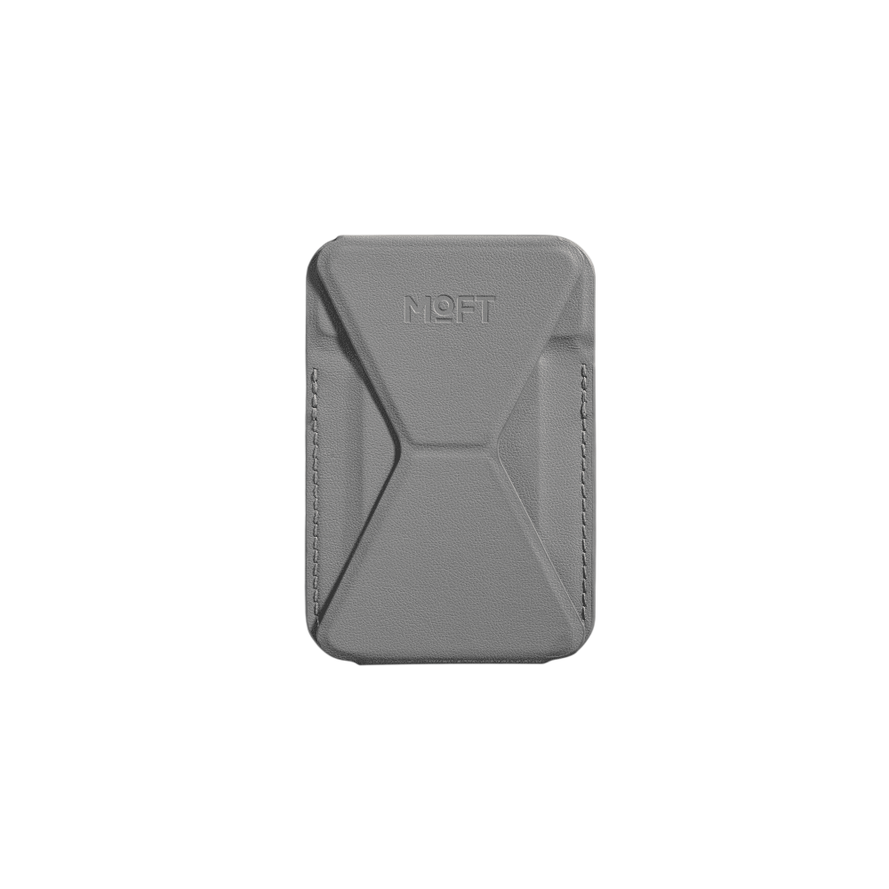 Moft Snap-on Phone Stand & Wallet MOVAS™ - MagSafe Compatible - Cool Gray