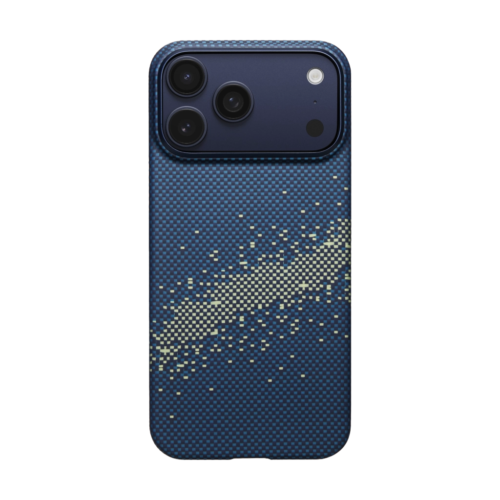 Pitaka Ultra-Slim Case (With PitaTap) for iPhone 17 Pro - Milky Way Galaxy #color_milky-way-galaxy