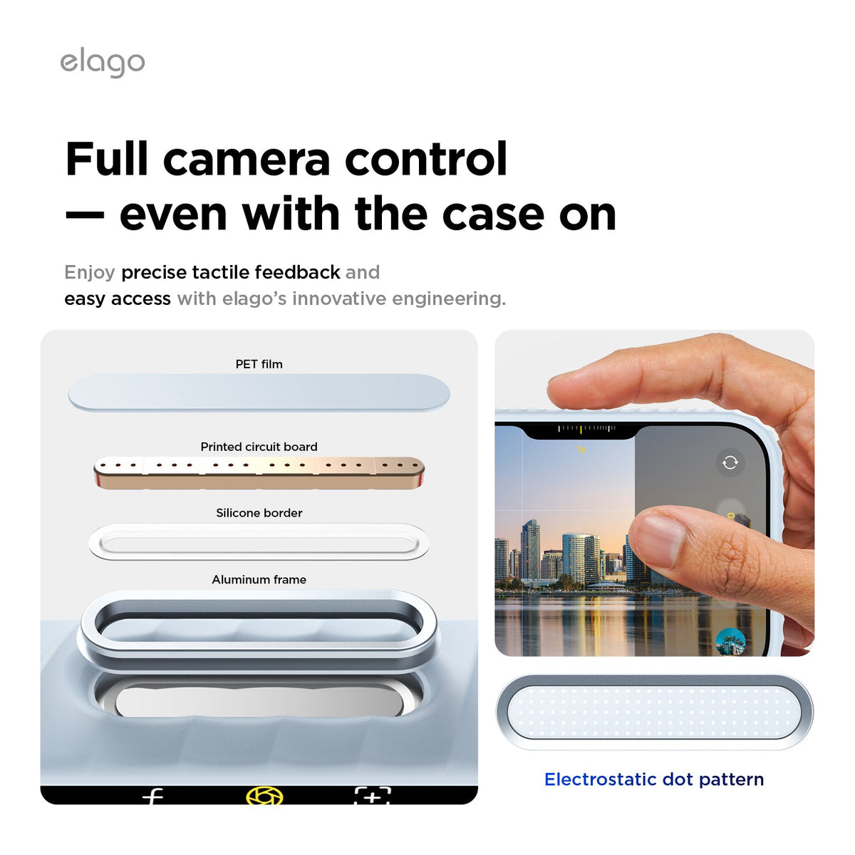 Elago MagRidge Silicone Case for iPhone 17 Pro / iPhone 18 Pro - Light Blue