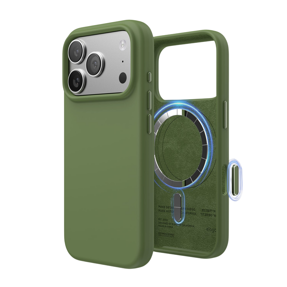 Elago Mag Silicone Case for iPhone 17 Pro / iPhone 18 Pro - Cedar Green #color_cedar-green