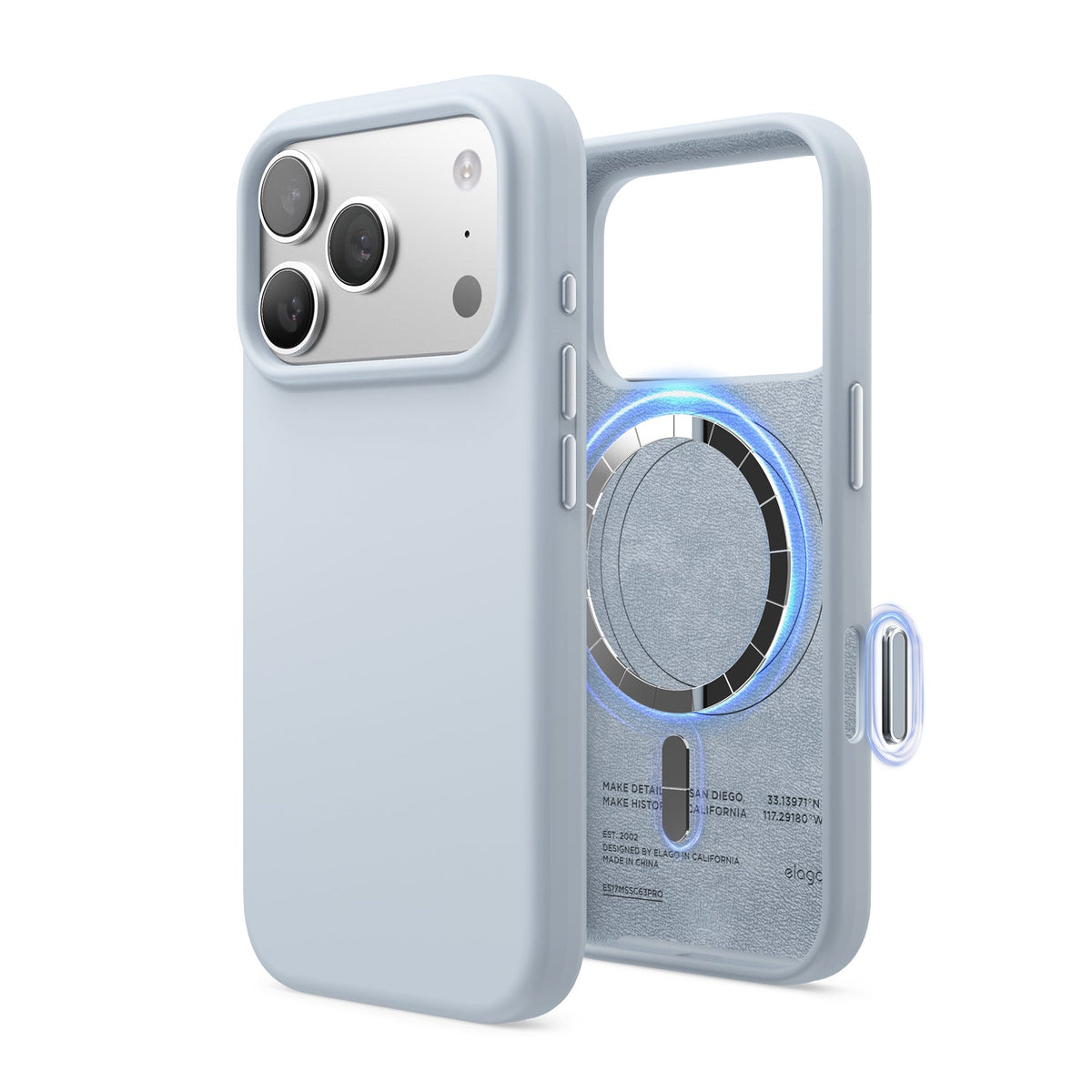 Elago Mag Silicone Case for iPhone 17 Pro / iPhone 18 Pro - Light Blue #color_light-blue