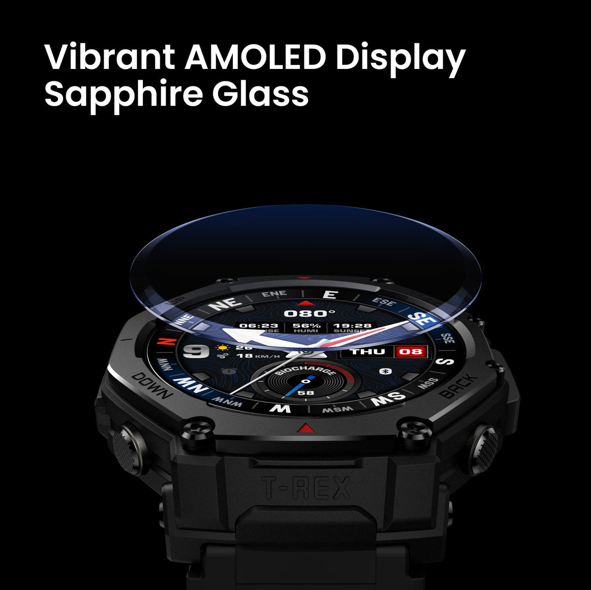 Amazfit T-Rex 3 Pro display