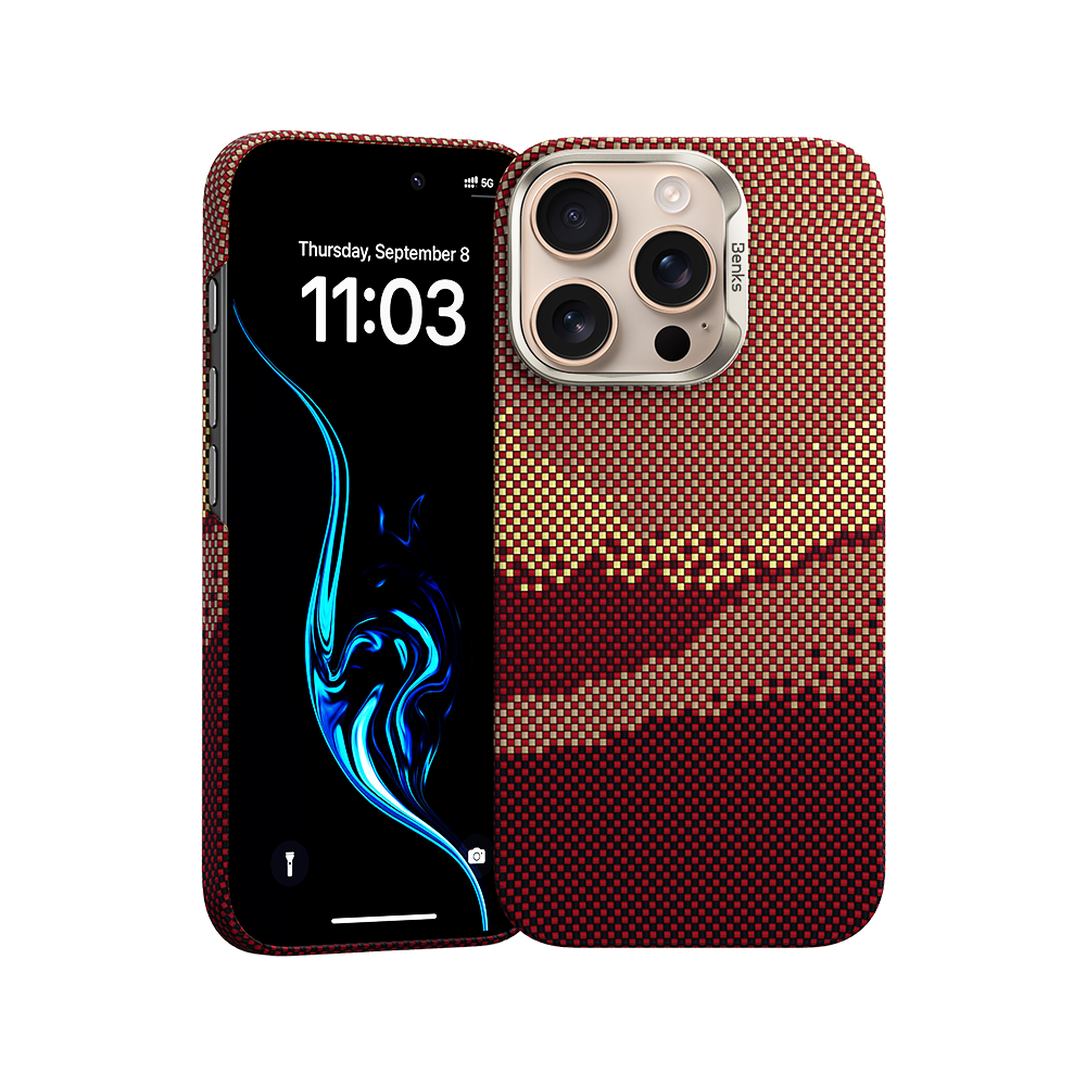 حافظة Benks GoldenTide ArmorAir مصنوعة من كيفلار® لجهاز iPhone 16 Pro Max