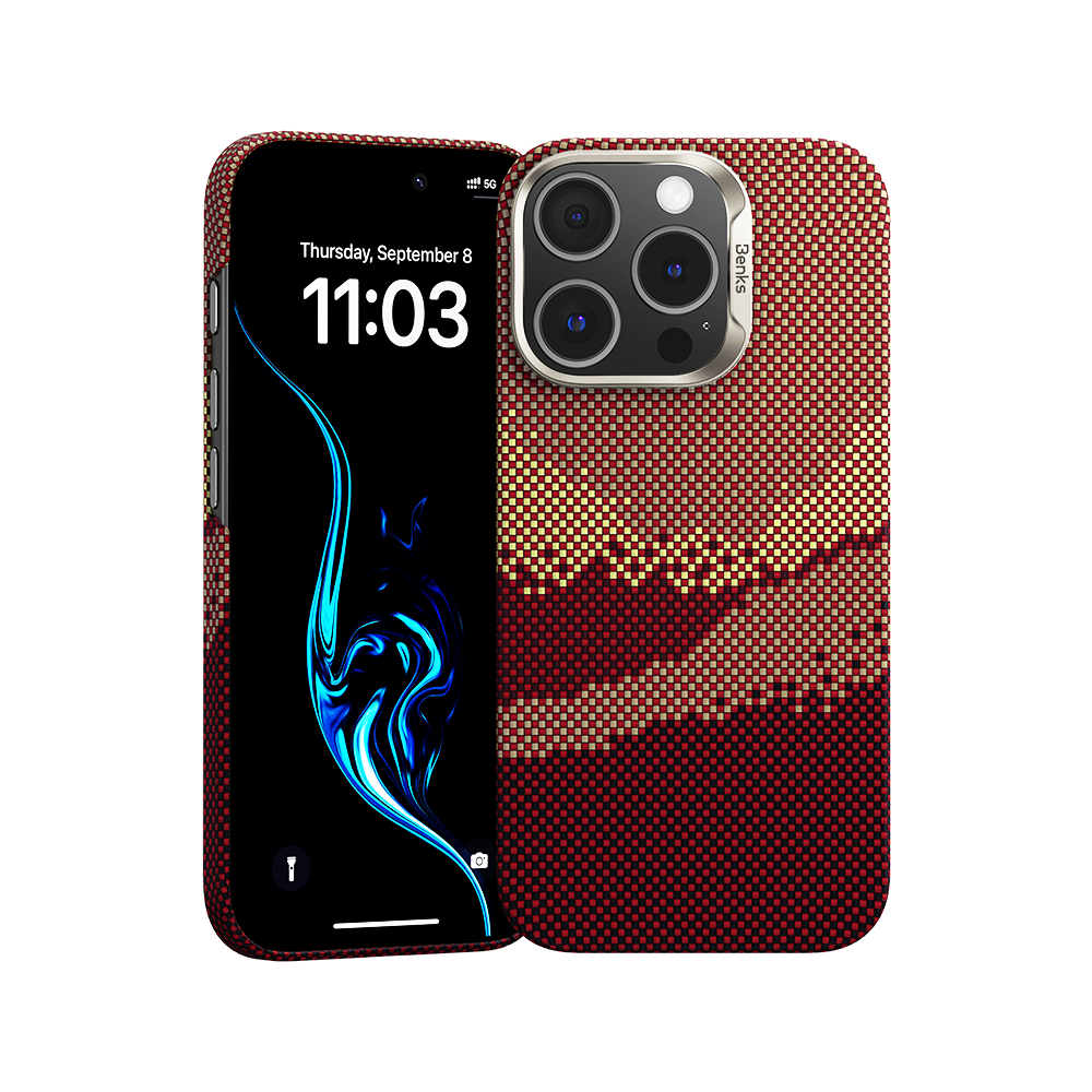 حافظة Benks GoldenTide ArmorAir مصنوعة من كيفلار® لجهاز iPhone 16 Pro Max