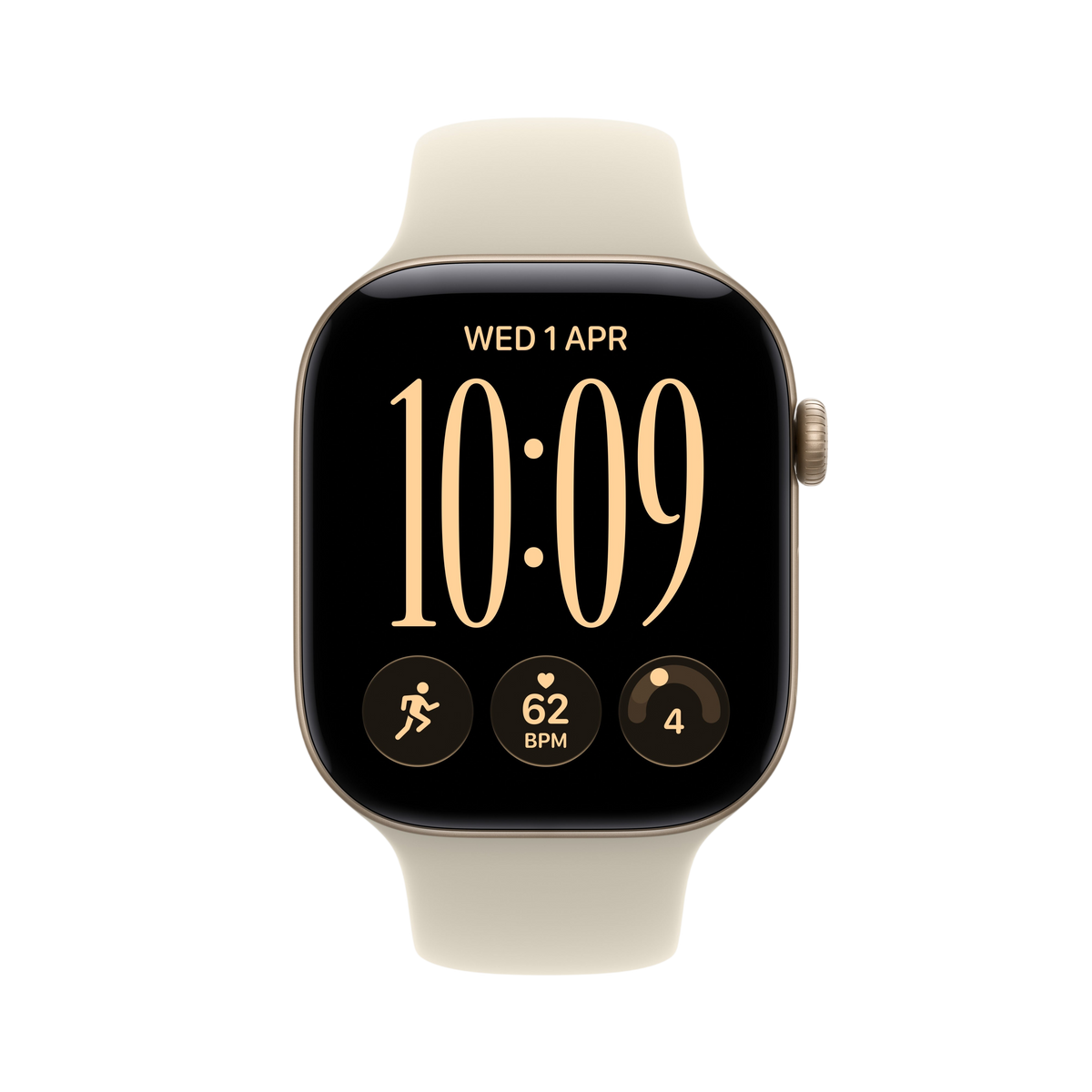 Apple Watch Series 12 - Light Gold Aluminum 42mm #color_light-gold-sand-sport-band